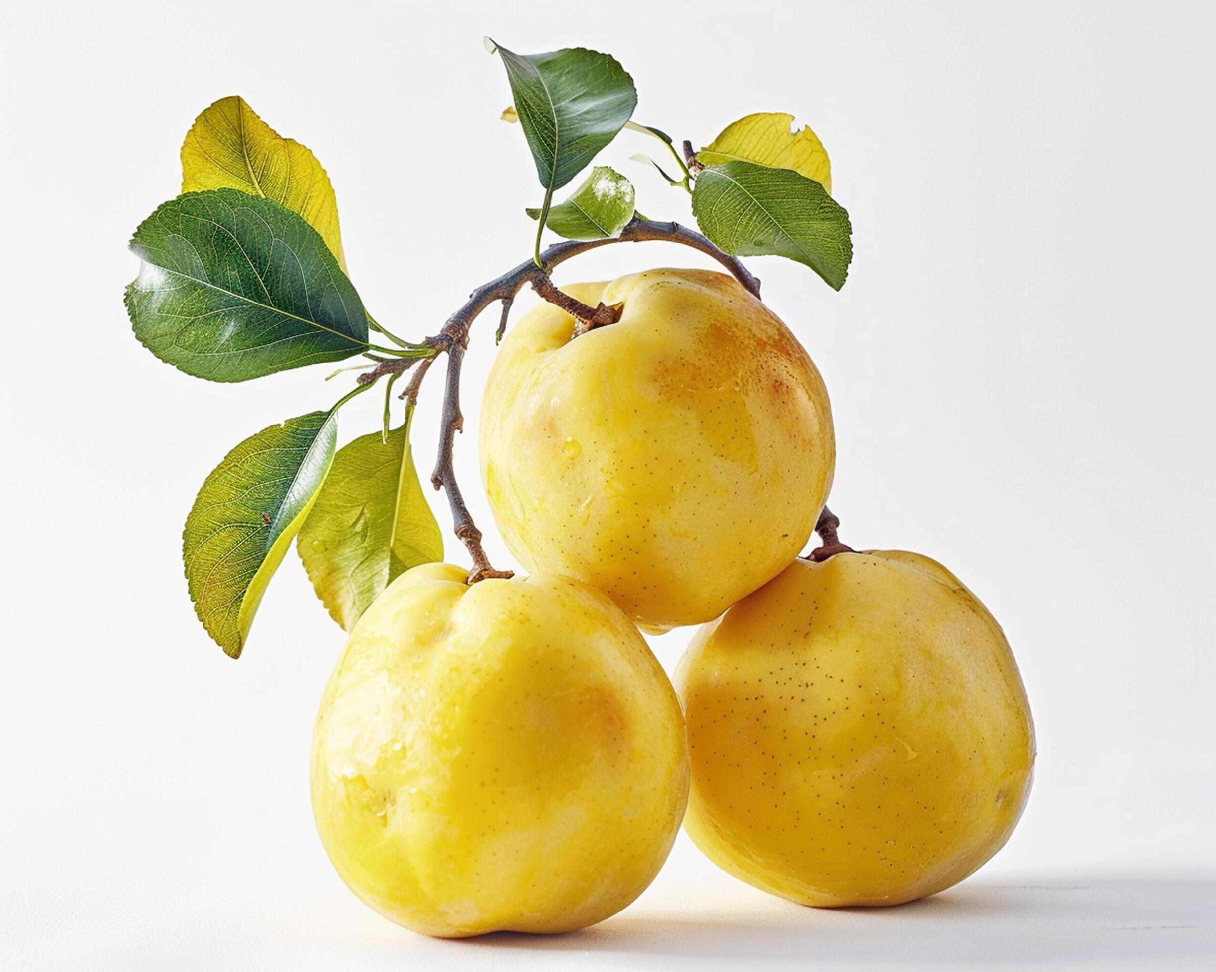 three yellow fruits Stock Free