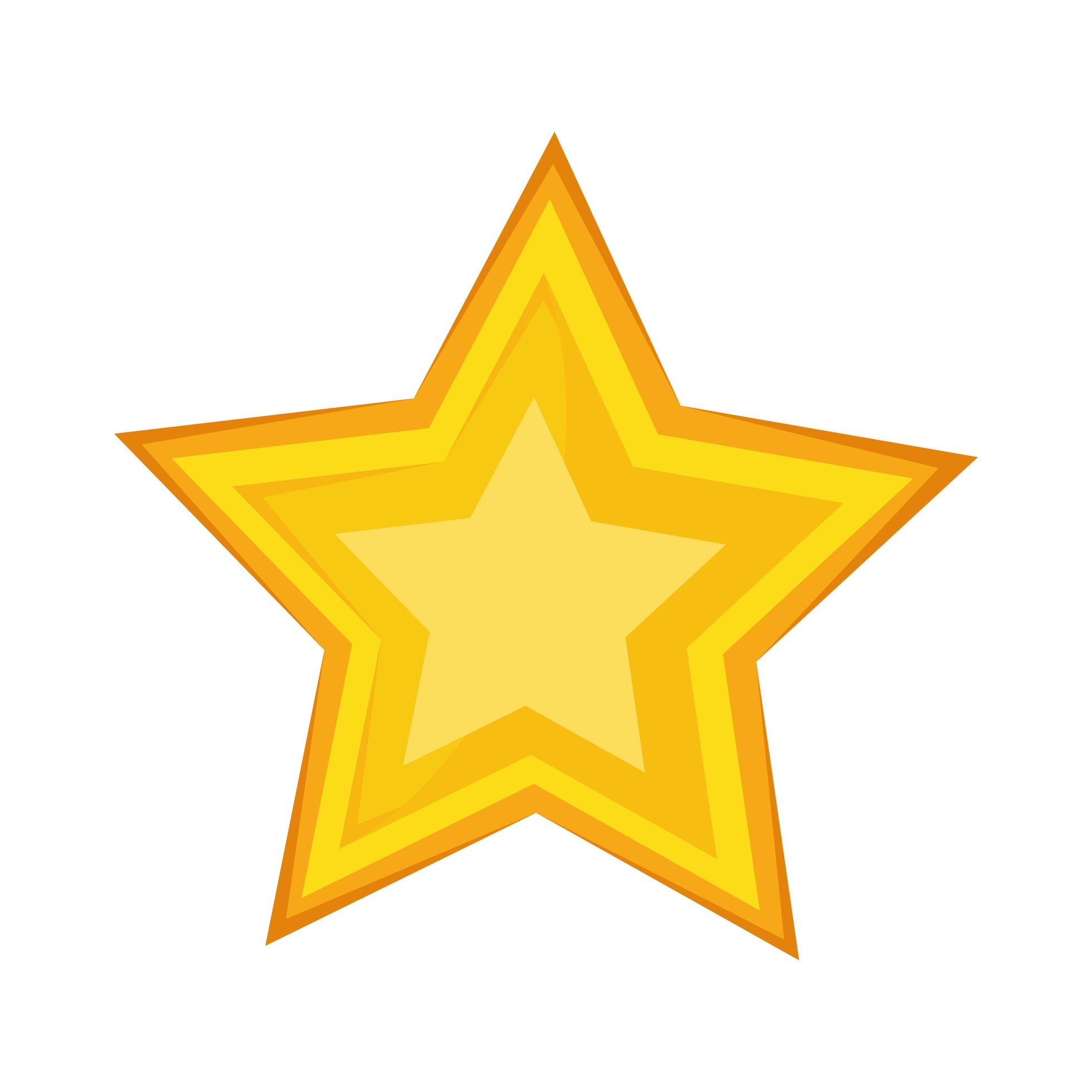 Isolated star icon Stock Free