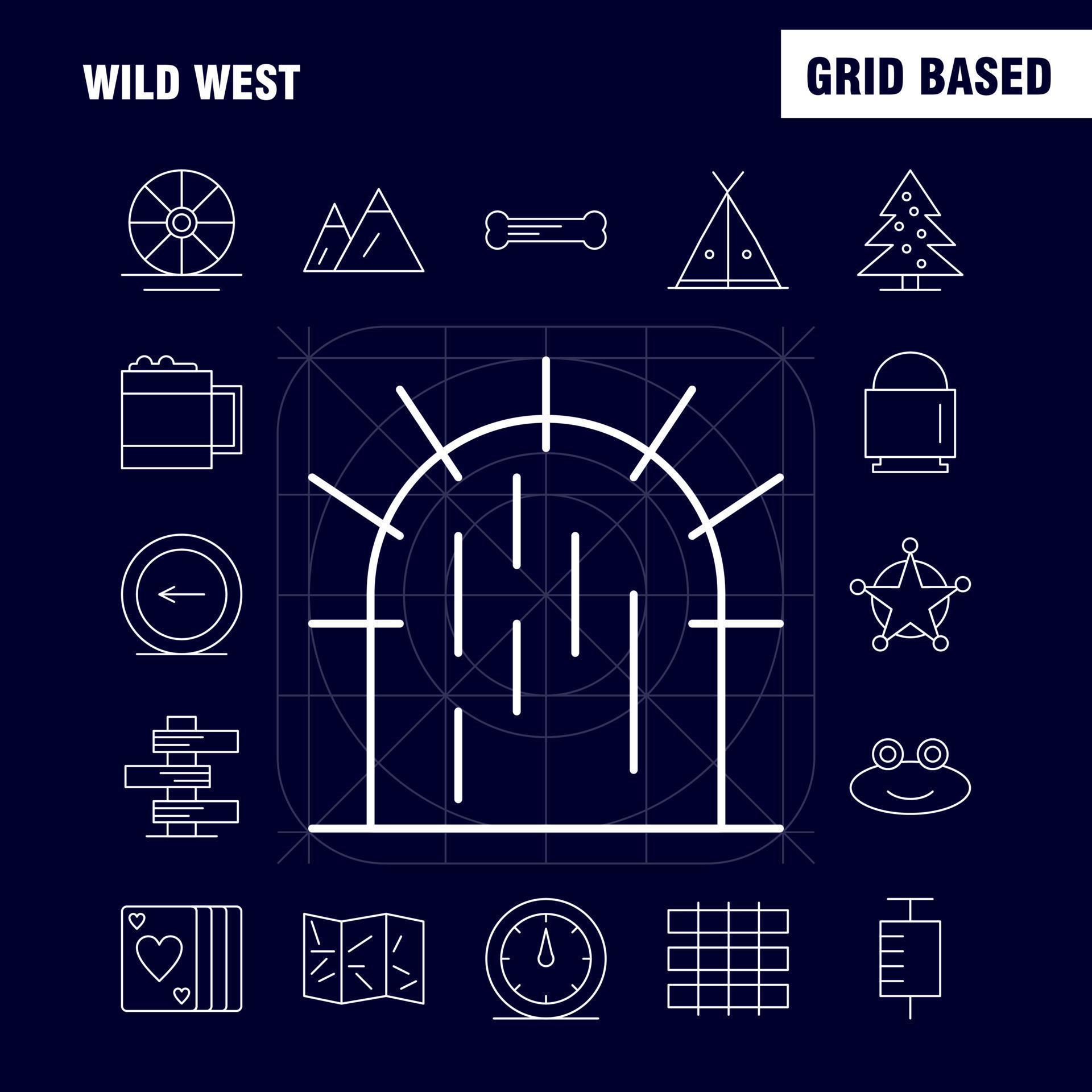 
									Wild West Line Icon for Web Print and Mobile UXUI Kit Such as Landscape Montana Mountain Mountains Wild Flower West Wild Pictogram Pack Vector Stock Free