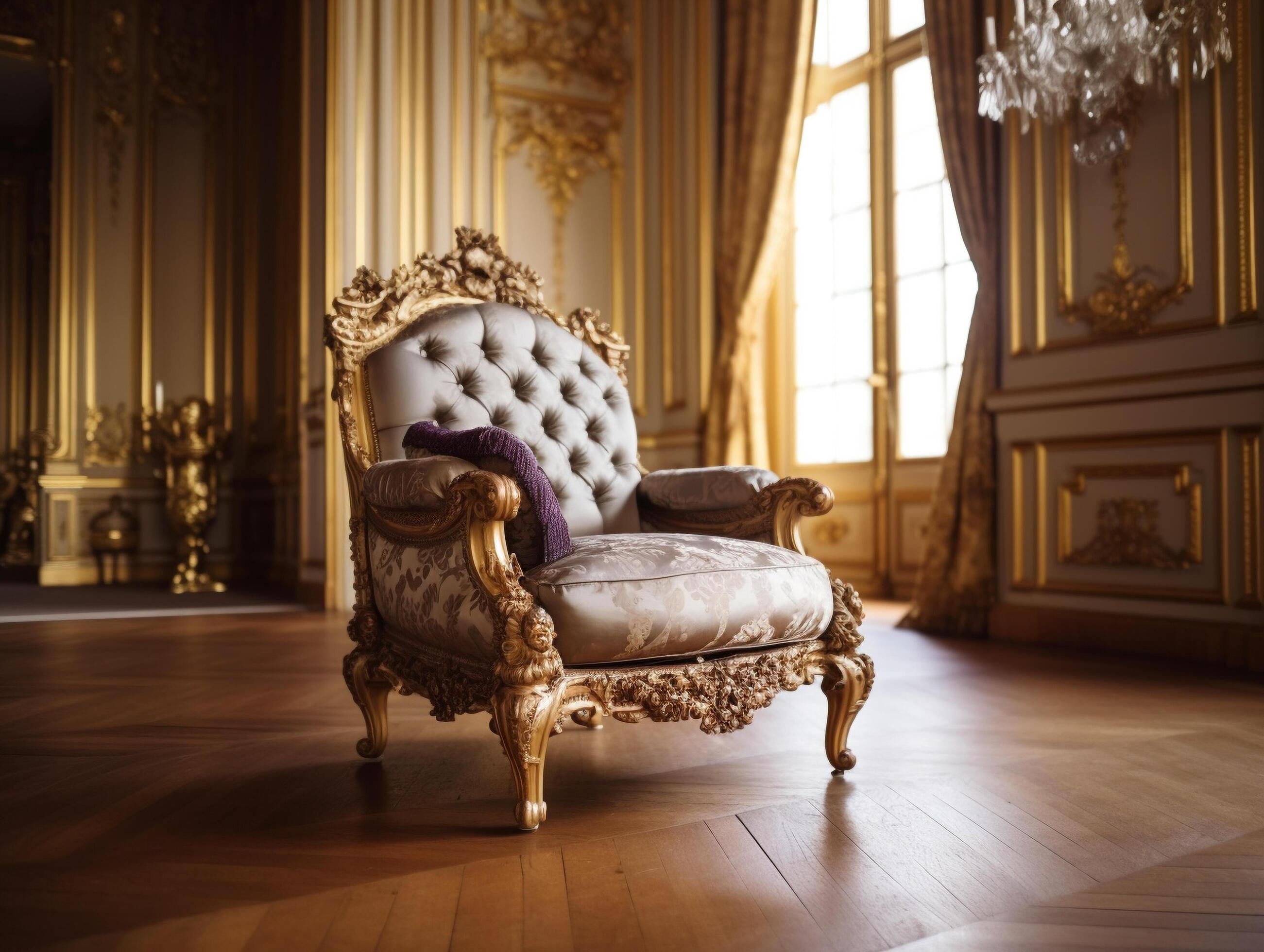 French furniture with classical ornaments Stock Free