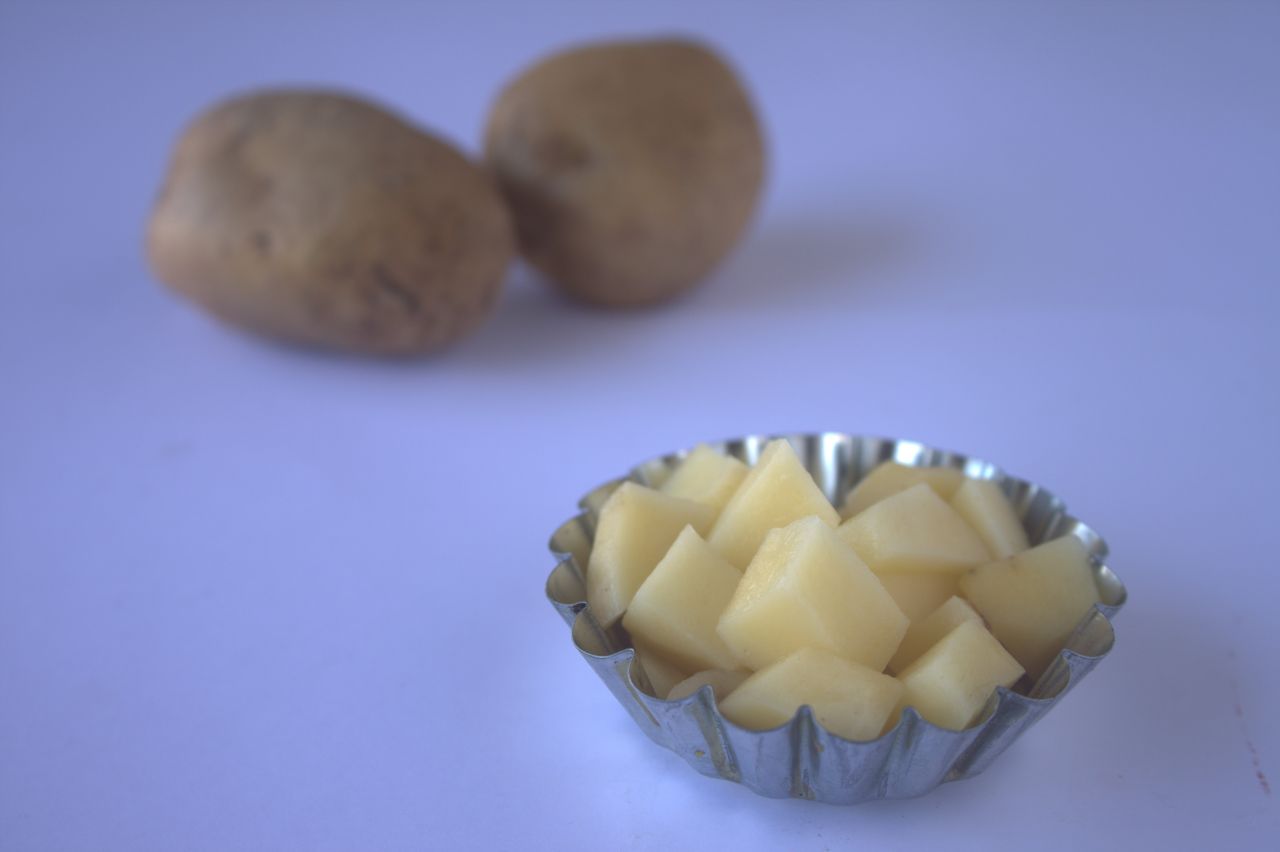 Cut Potatoes Stock Free