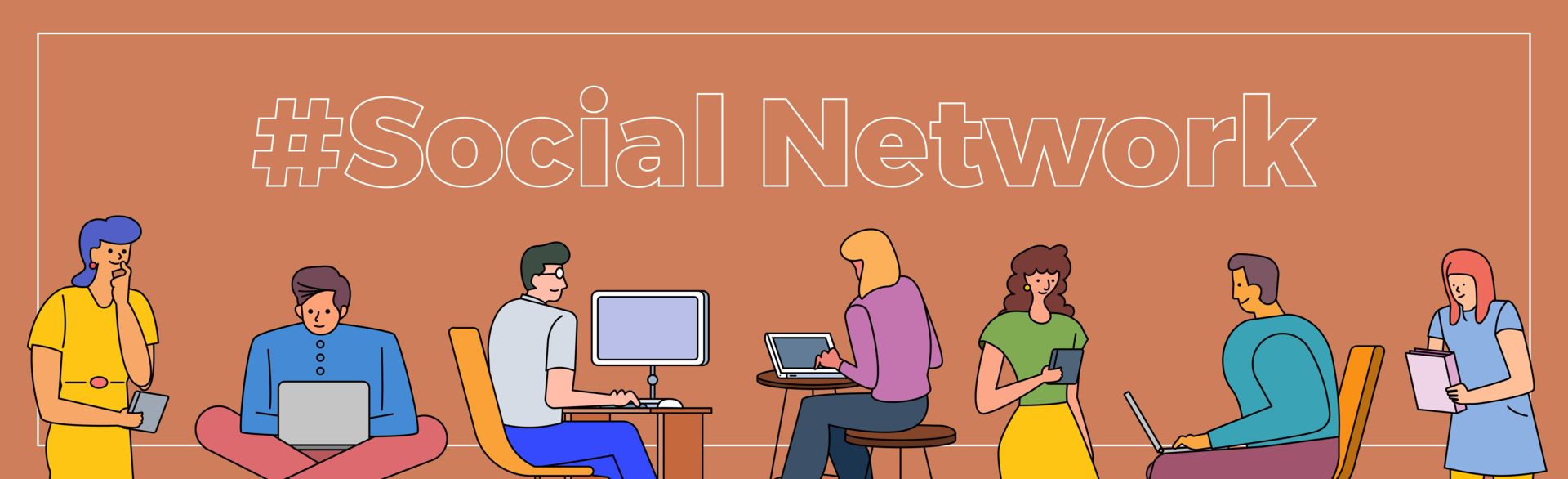 Social Network People Free Vector