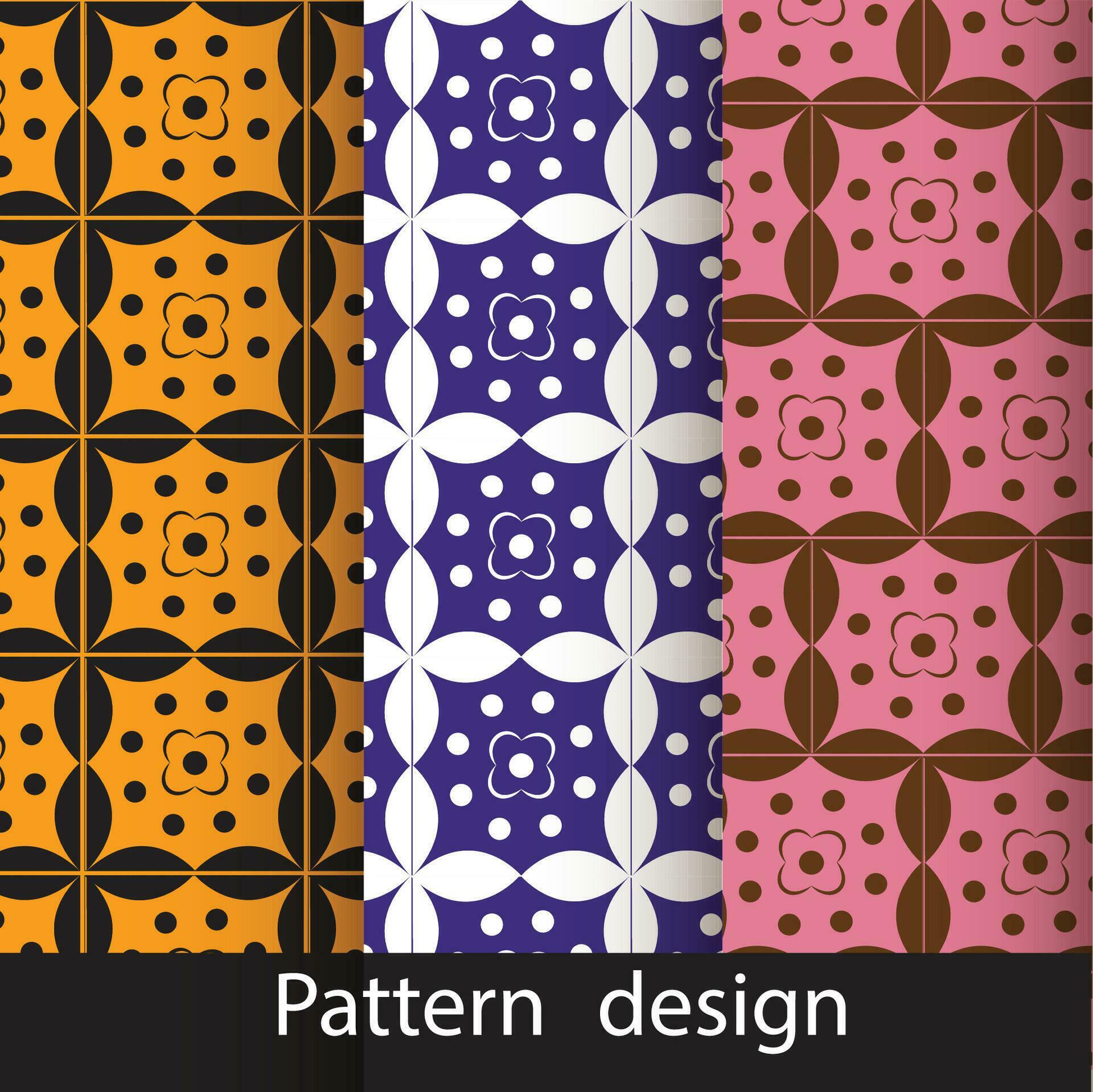 Modern geometric flower pattern Stock Free