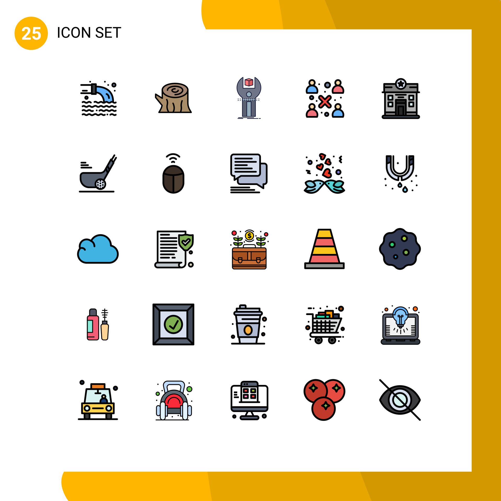 
									25 Creative Icons Modern Signs and Symbols of city people sdk modern programming Editable Vector Design Elements Free Vector