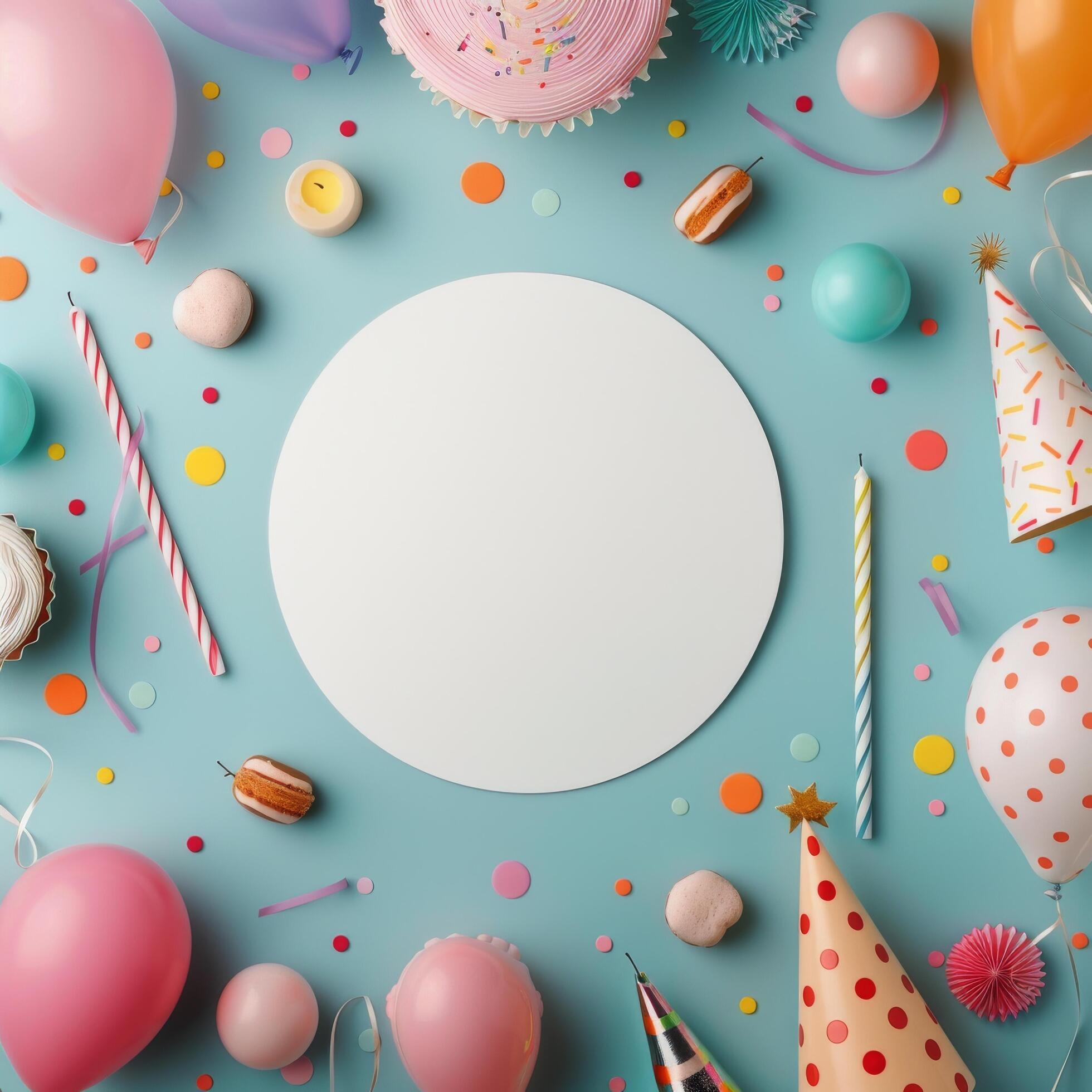 White Circle On Pink Party Background Stock Free