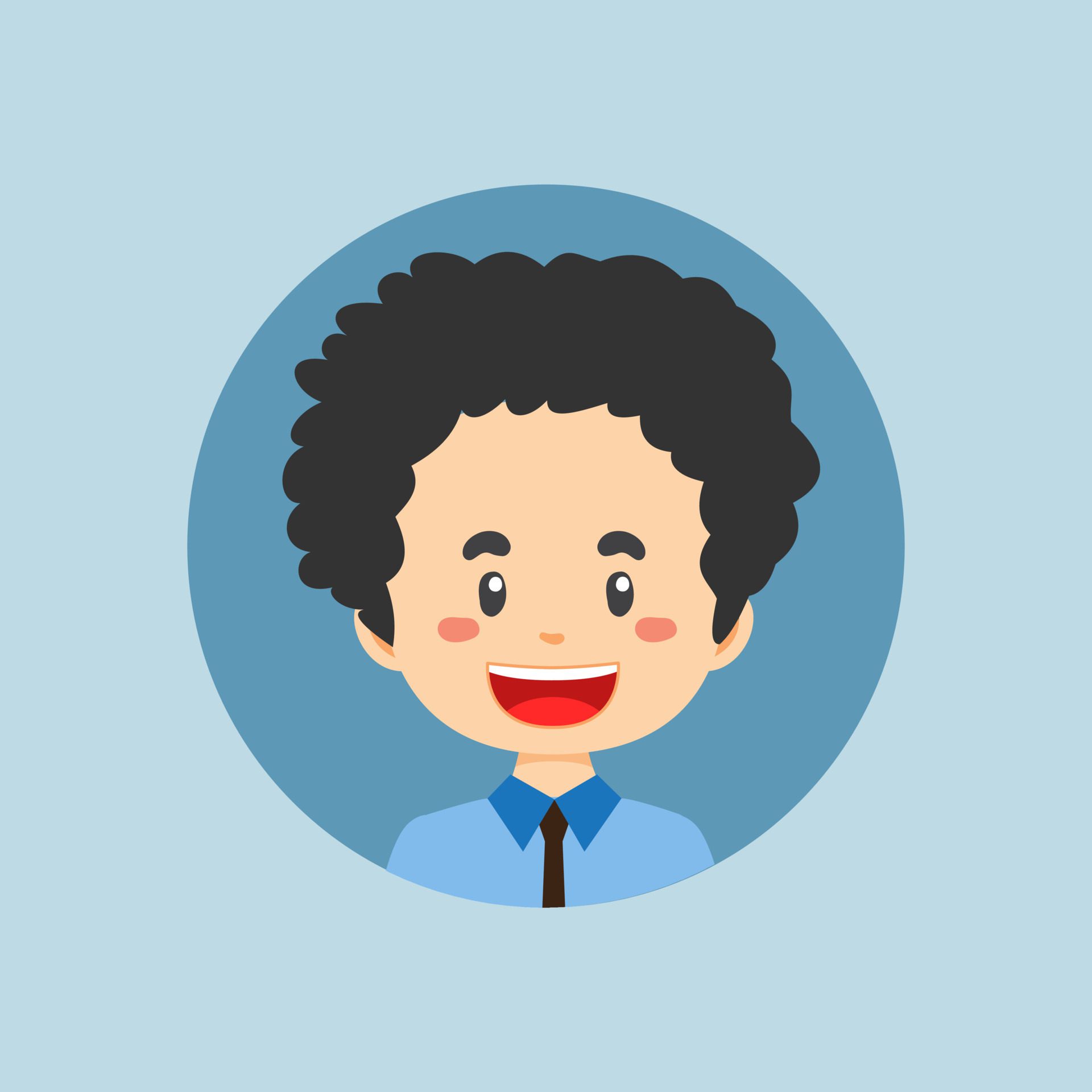 Avatar of a Business Character Free Vector