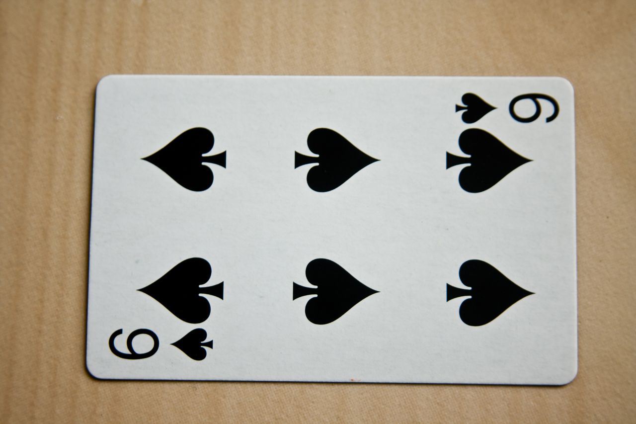 Six Of Spades Stock Free