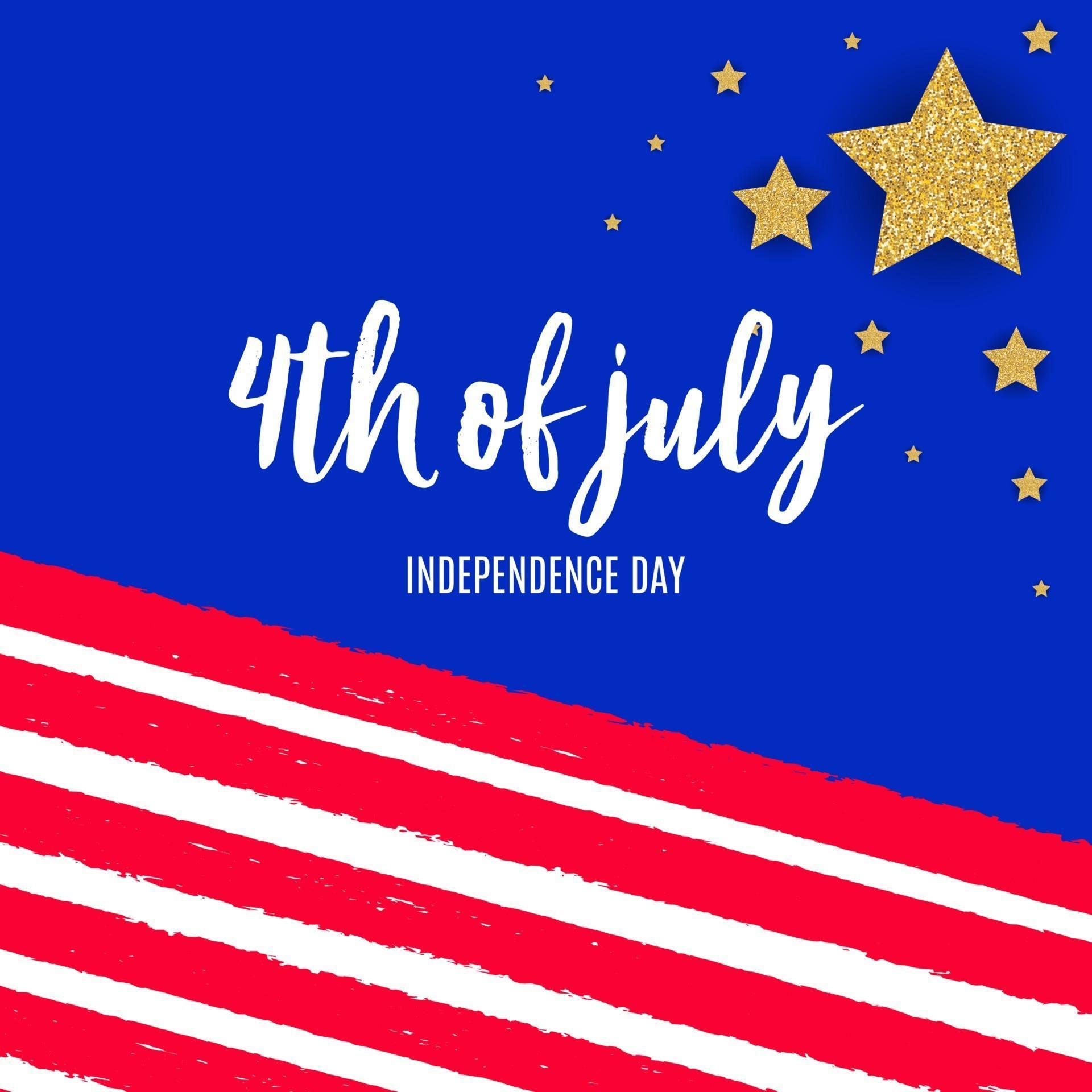 July, 4 Independence Day in USA Background. Can Be Used as Banner or Poster. Stock Free