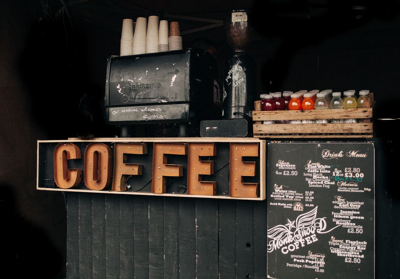 Rustic Coffee Sign Stock Free