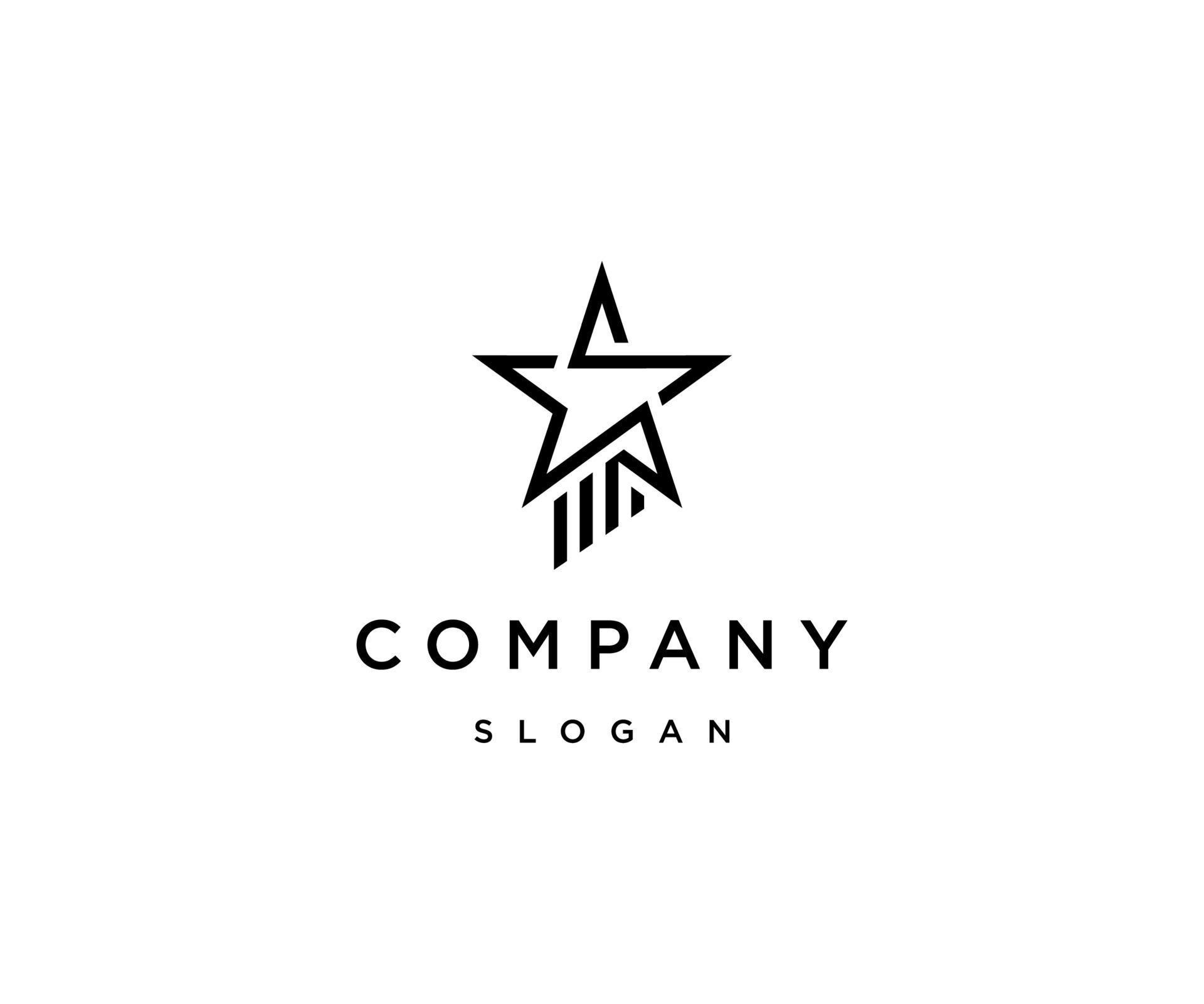 Star logo icon design template Stock Free