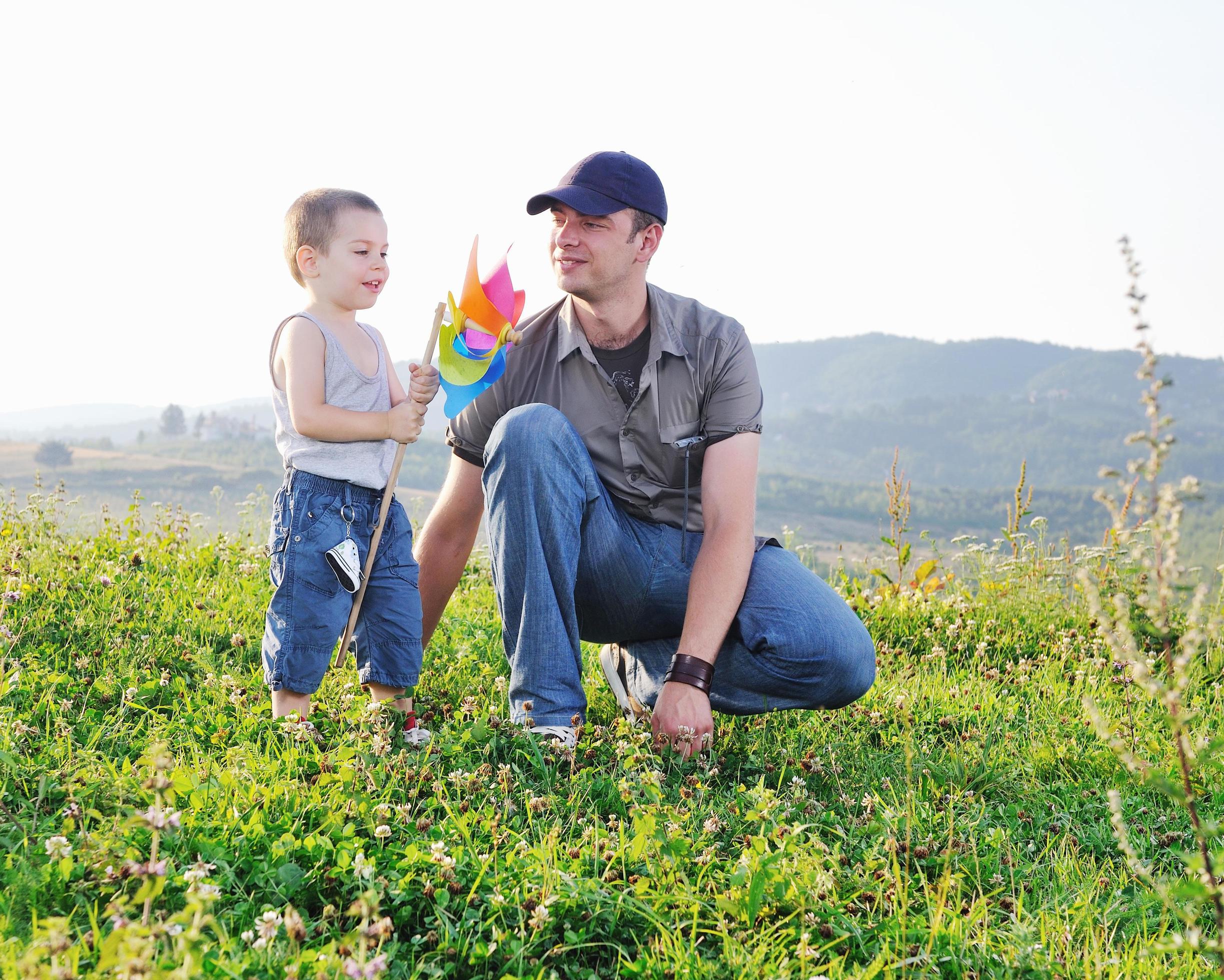 young family outdoor Stock Free