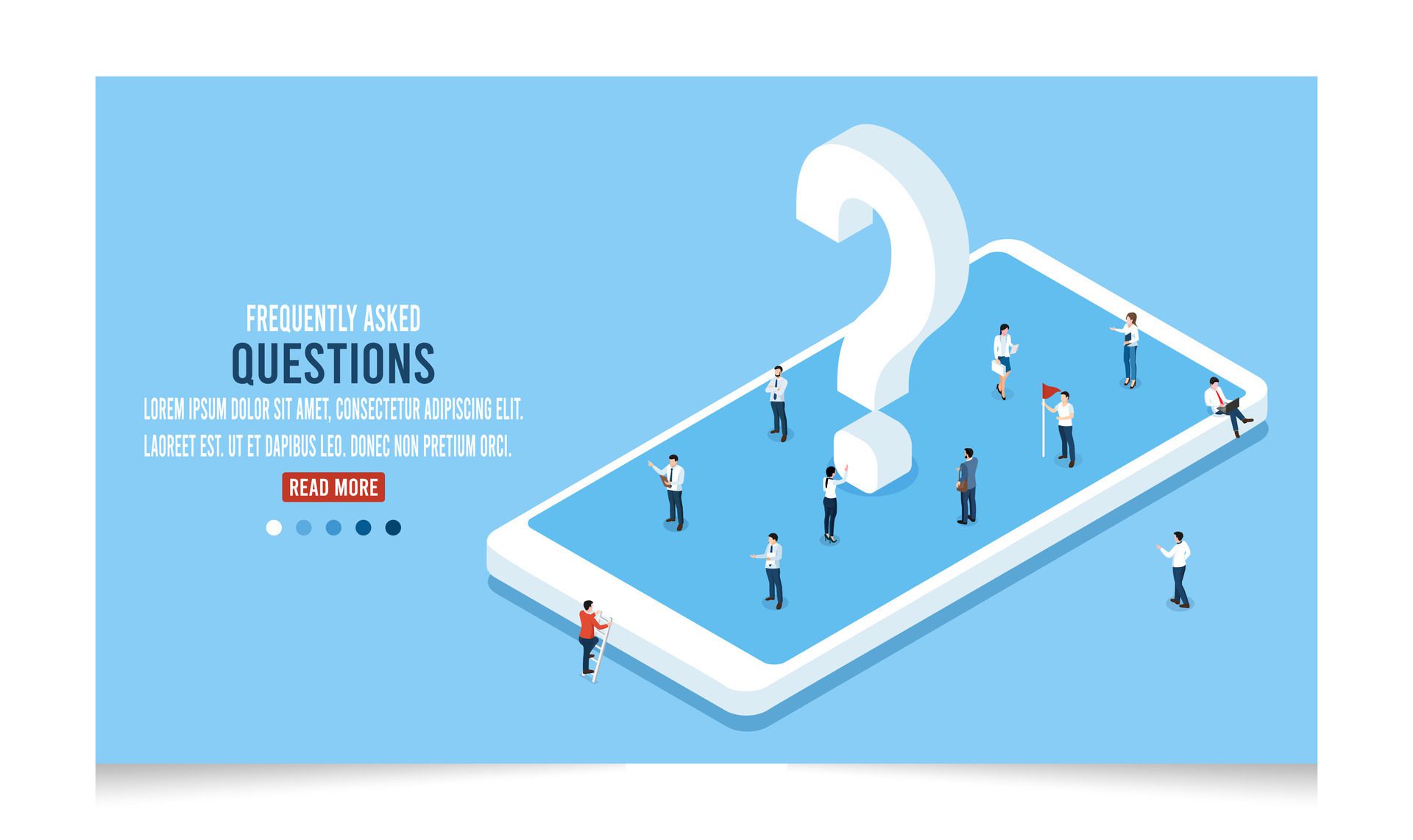 Concept of People at work use their cell phones to ask questions or Customer Support and hotline operator. Vector illustration eps10 Free Vector