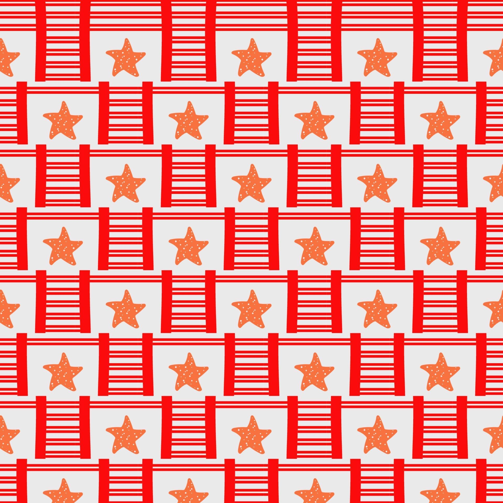 Seamless geometric pattern with a star Stock Free