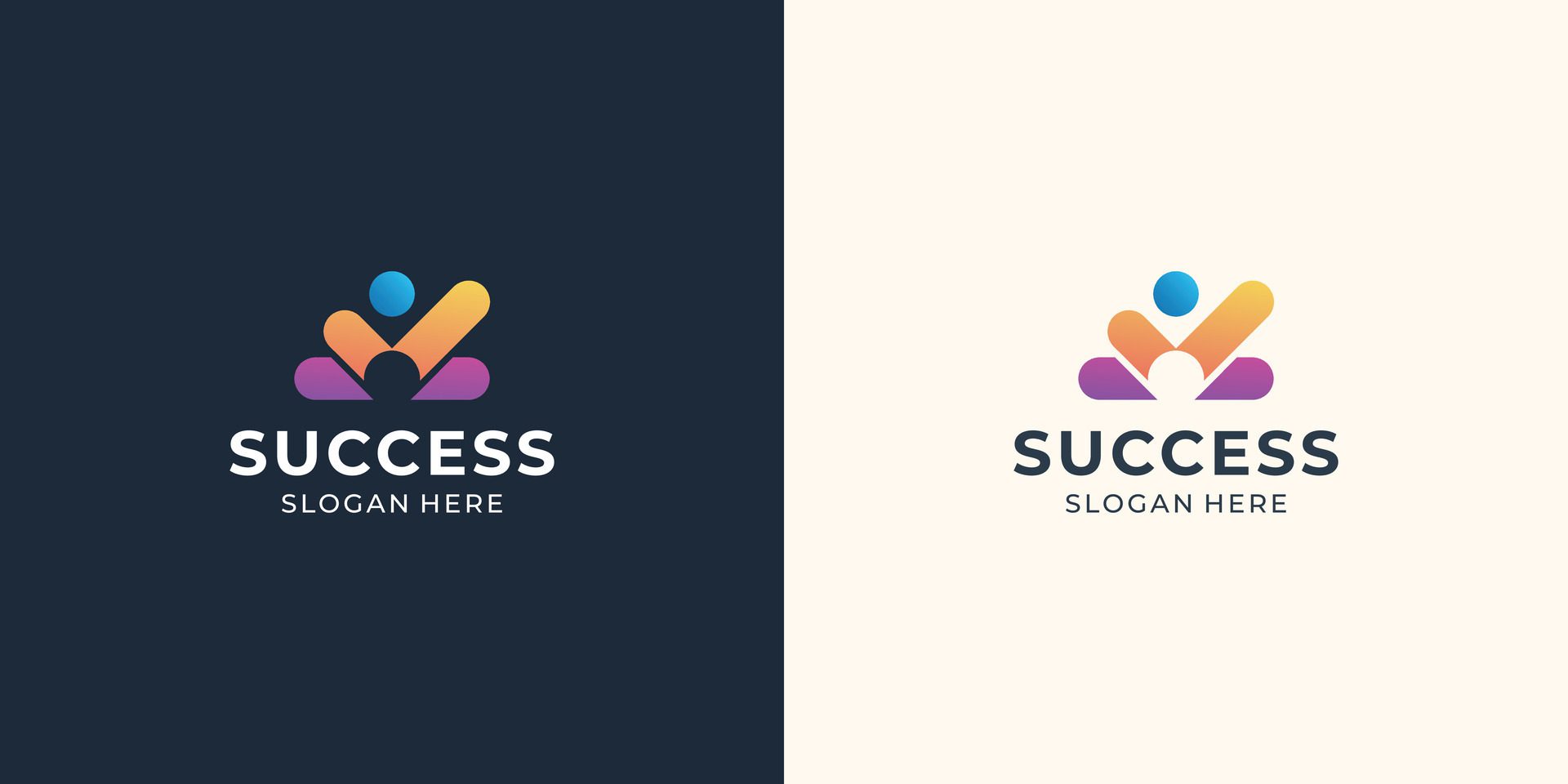 business success People Check Logo design, human good service icon symbol, analysis health check logo element Free Vector