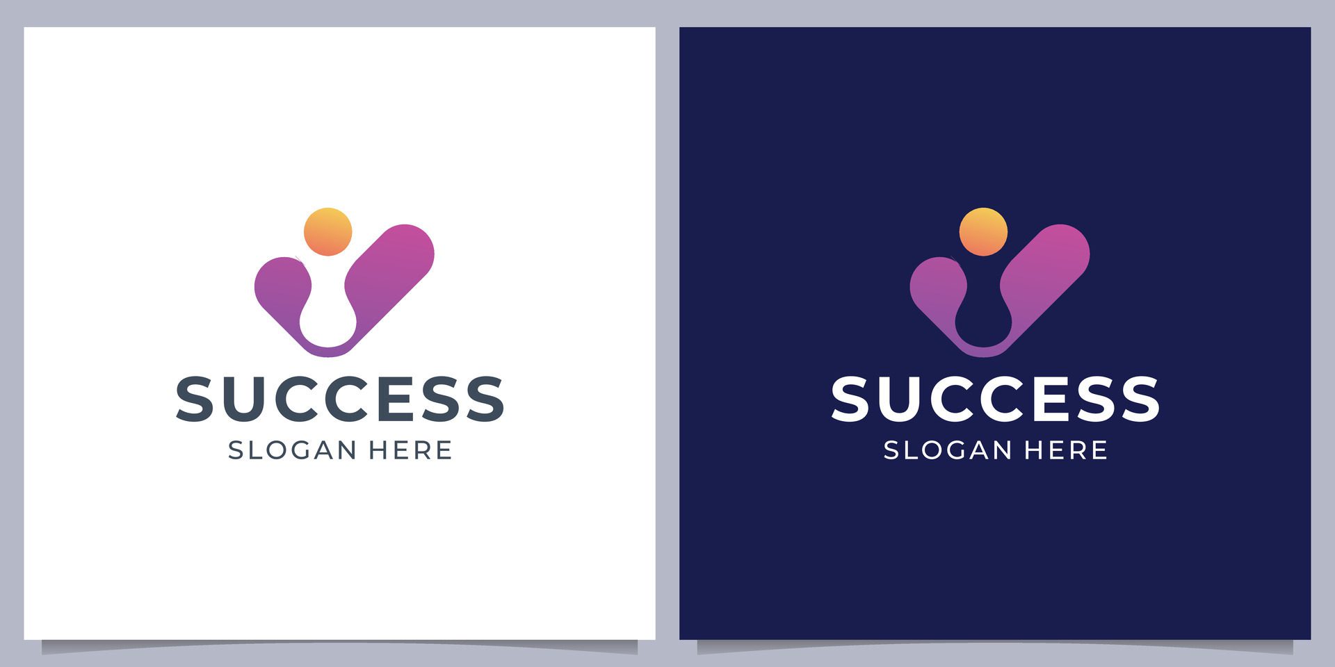 Creative business success People Check Logo design, human good service icon symbol, analysis health check logo element Free Vector