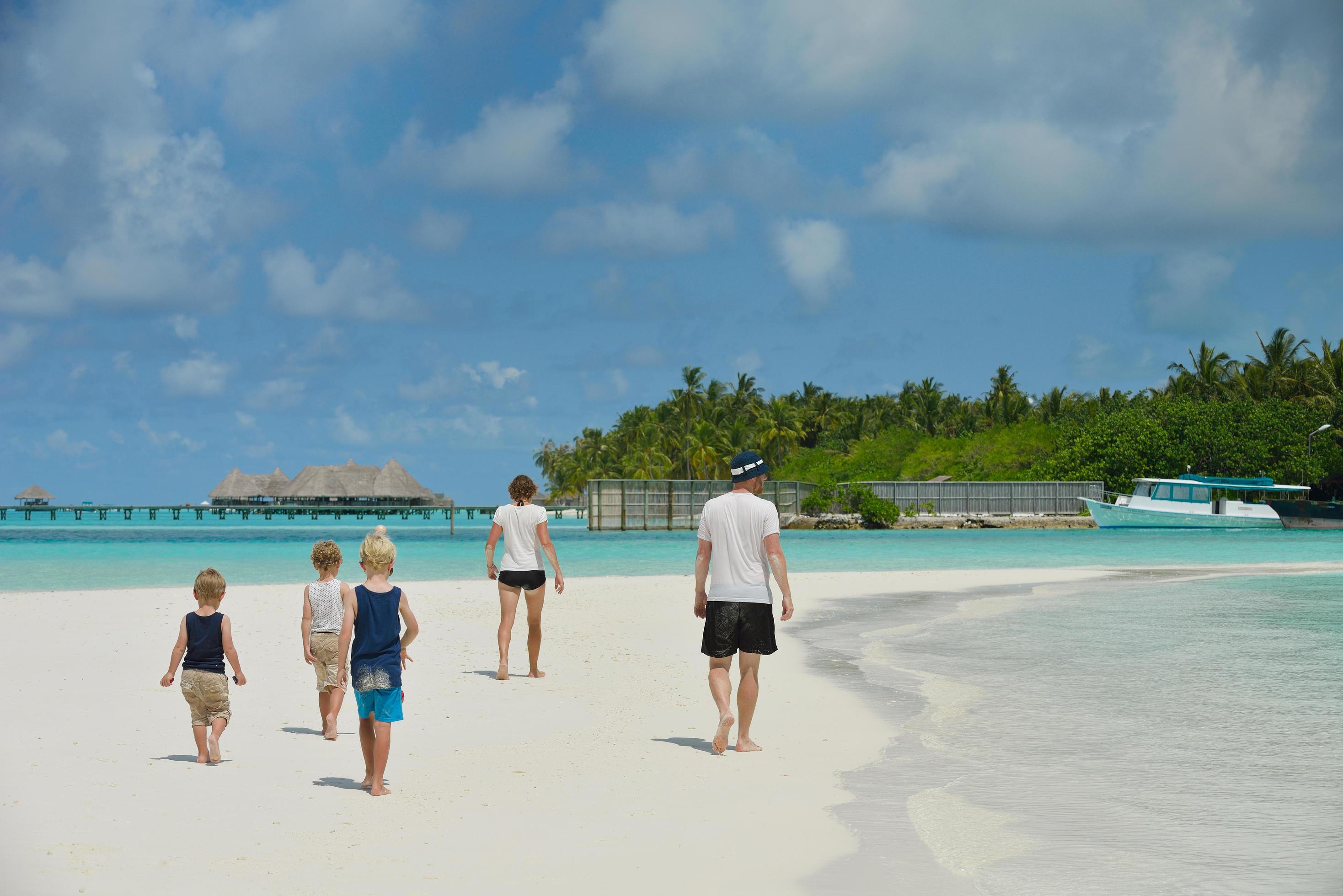 happy family on vacation Stock Free