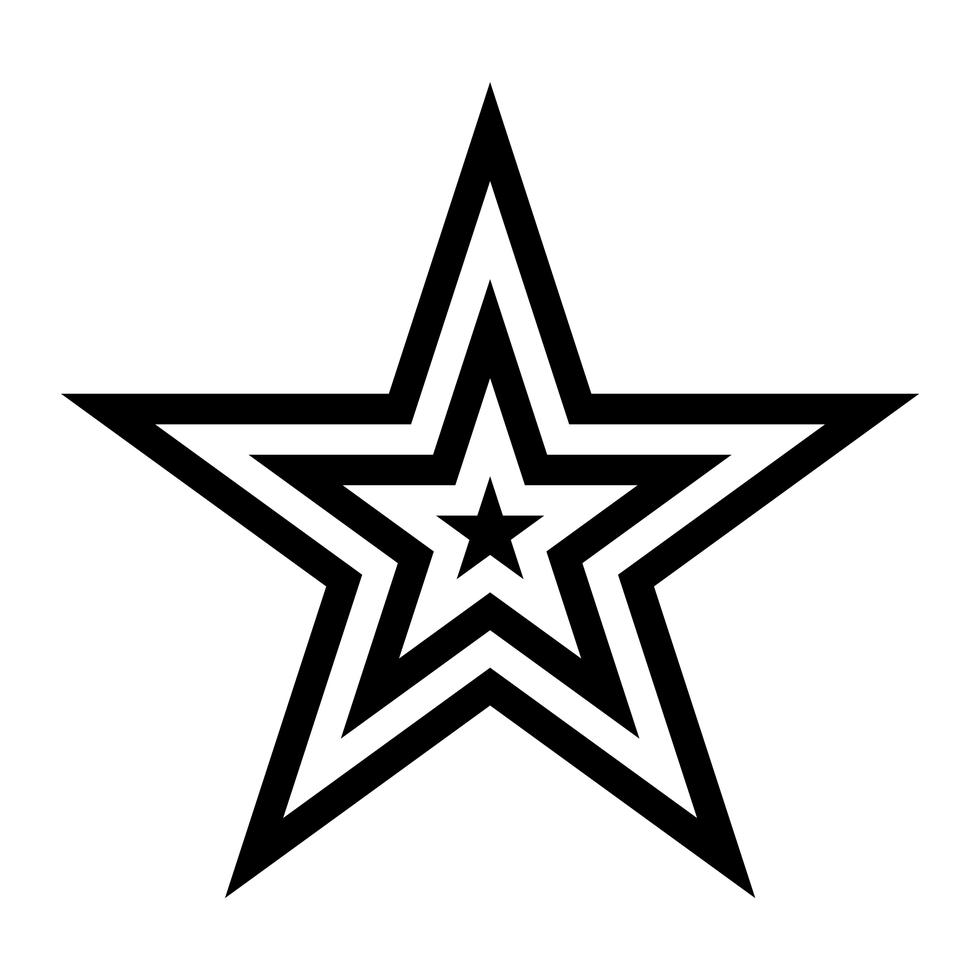 America star vector icon Stock Free