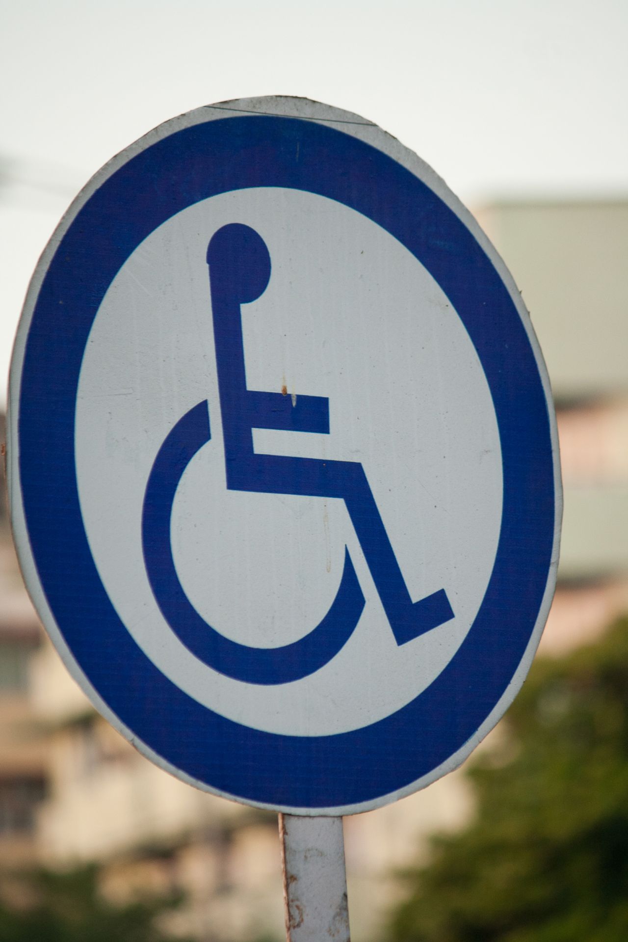 Handicapped Sign Wheel Chair Stock Free