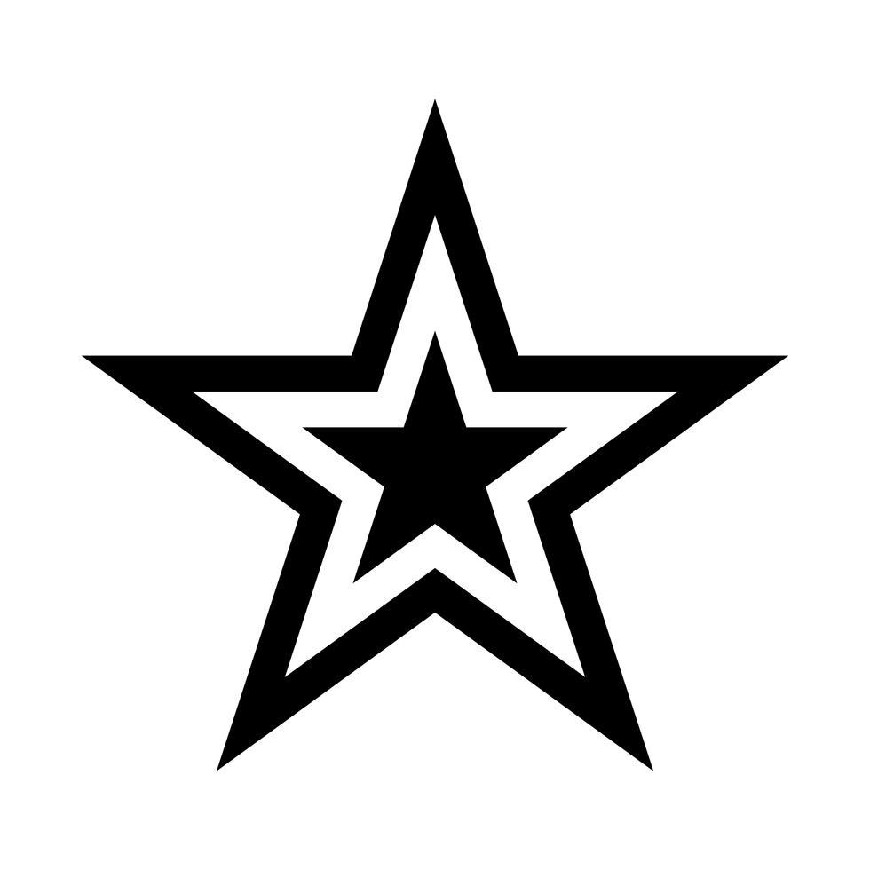 America star vector icon Stock Free