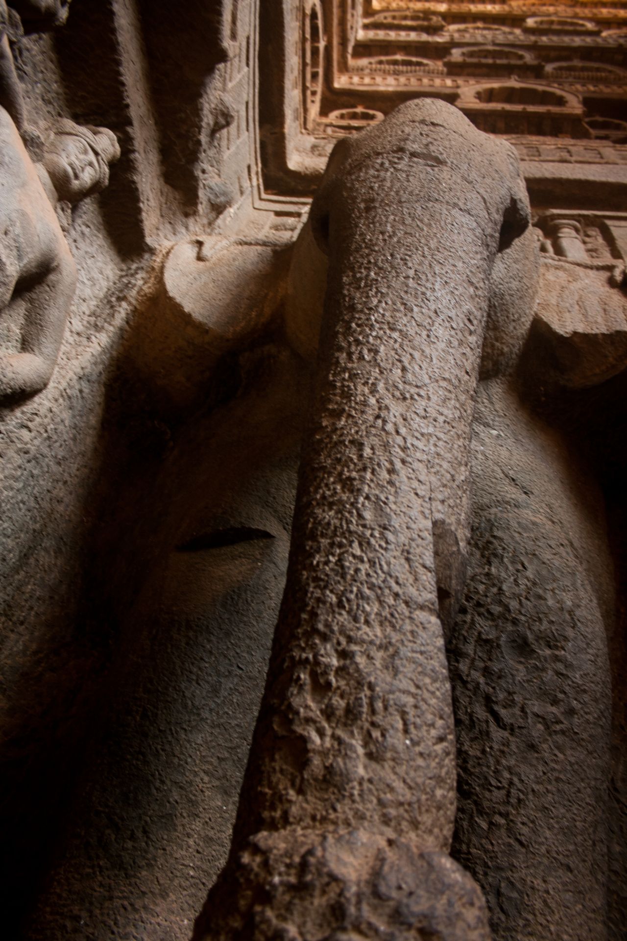 Elephant Motif Karla Caves Stock Free