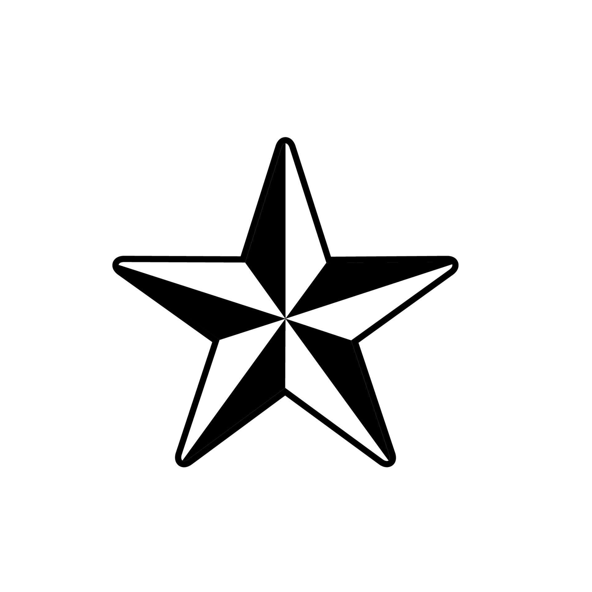 star icon vector on a white background Stock Free