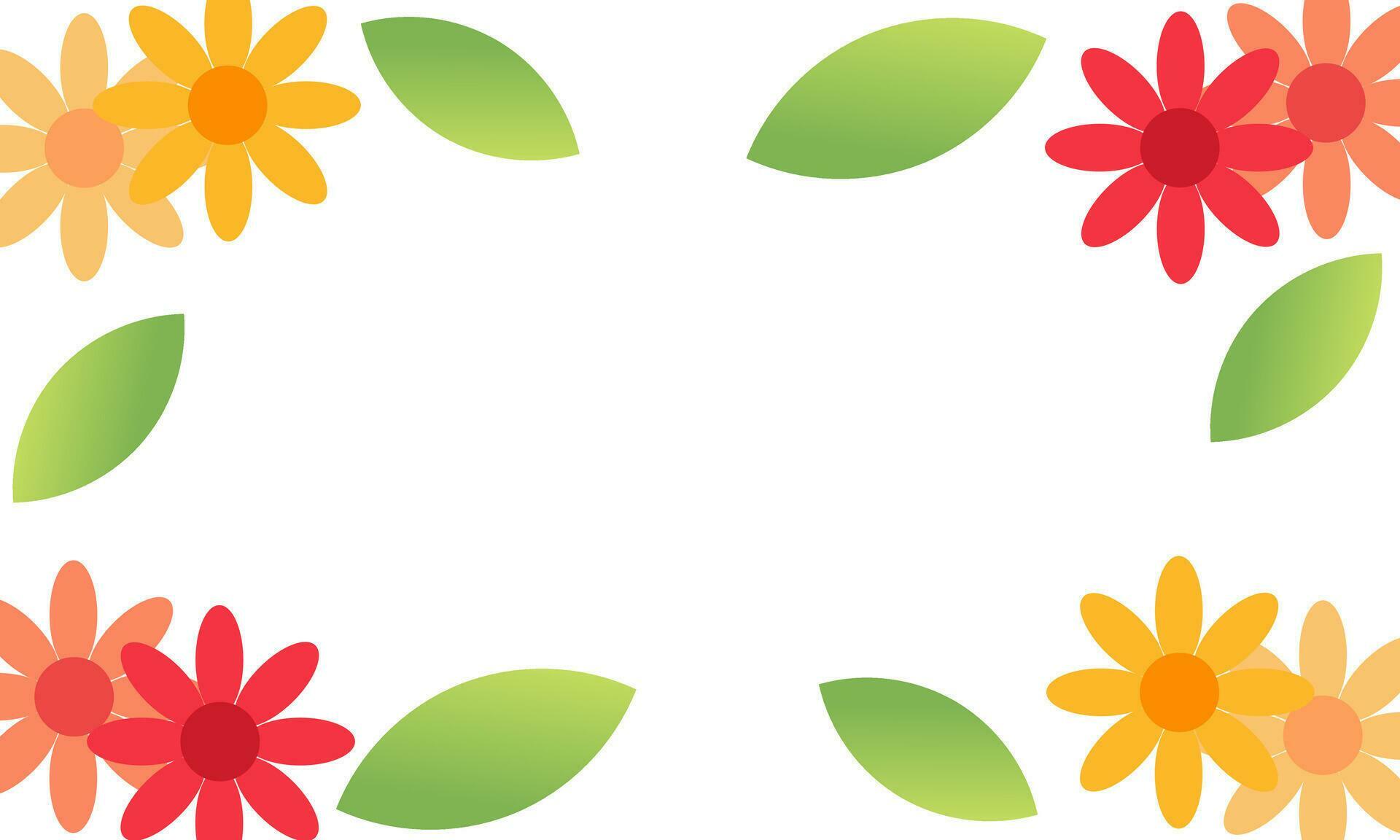 flower and leaf background with a nature theme2 Stock Free and Free SVG