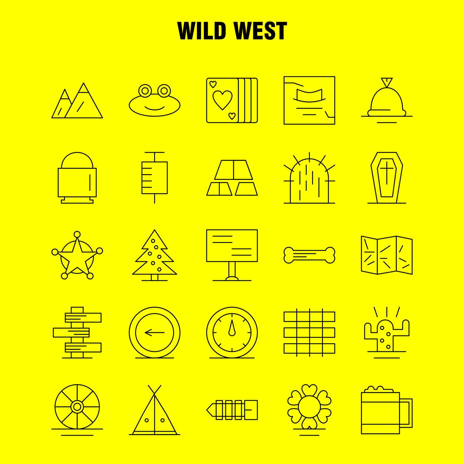 Wild West Line Icon for Web Print and Mobile UXUI Kit Such as Landscape Montana Mountain Mountains Wild Flower West Wild Pictogram Pack Vector Stock Free