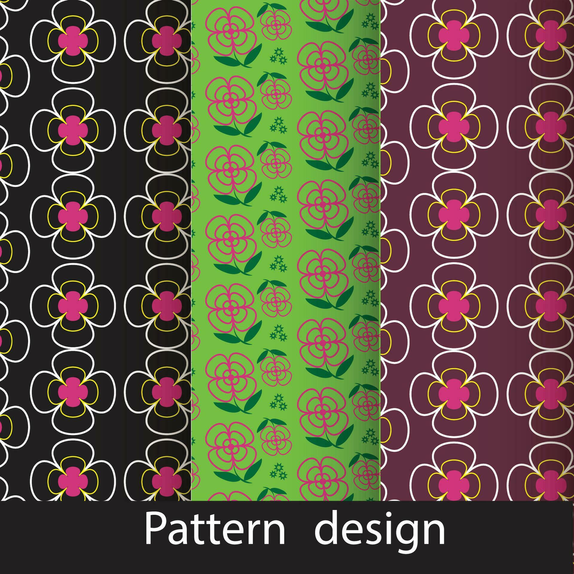 Modern geometric flower pattern Stock Free