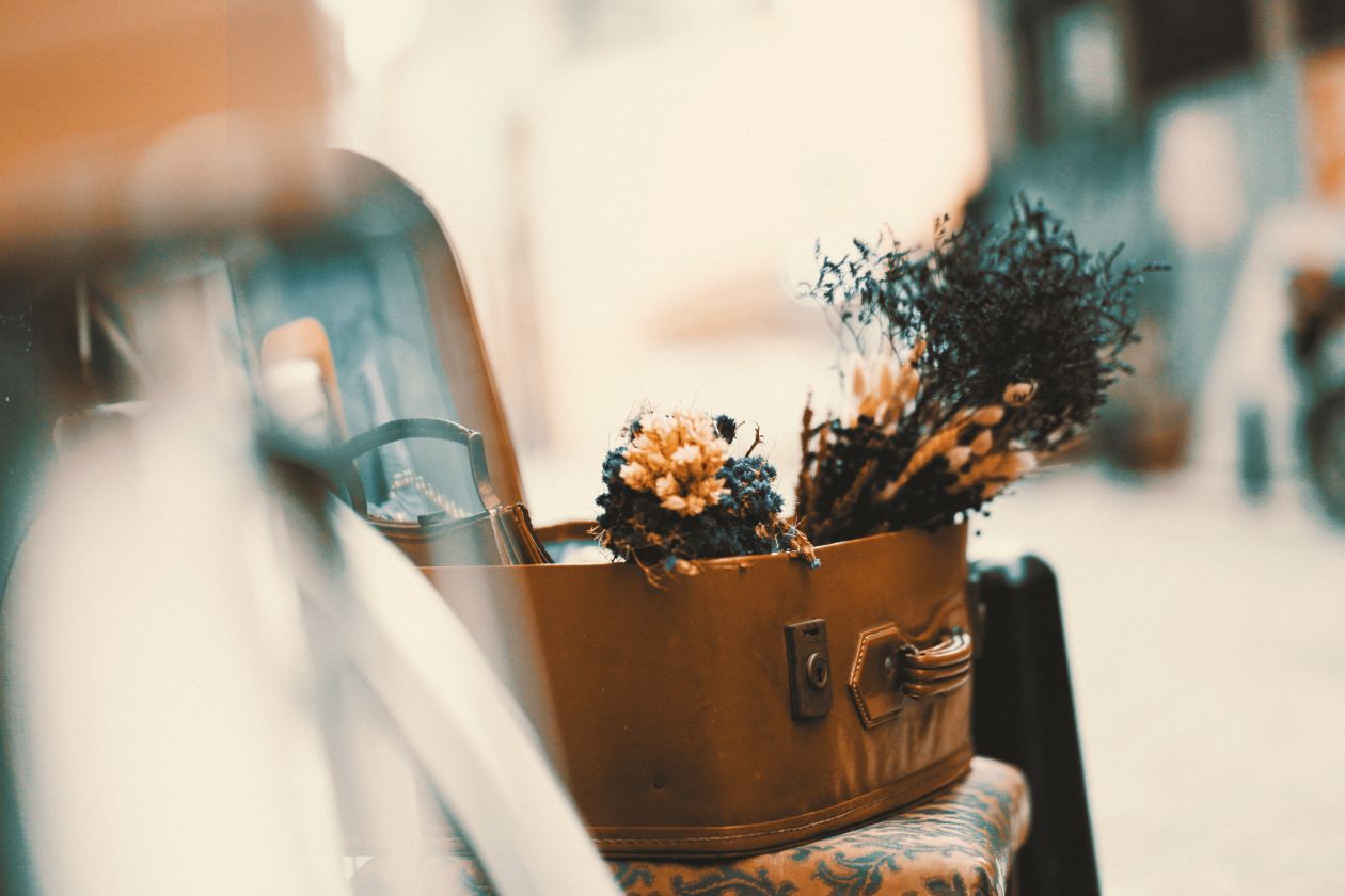 Flowers on Table Stock Free