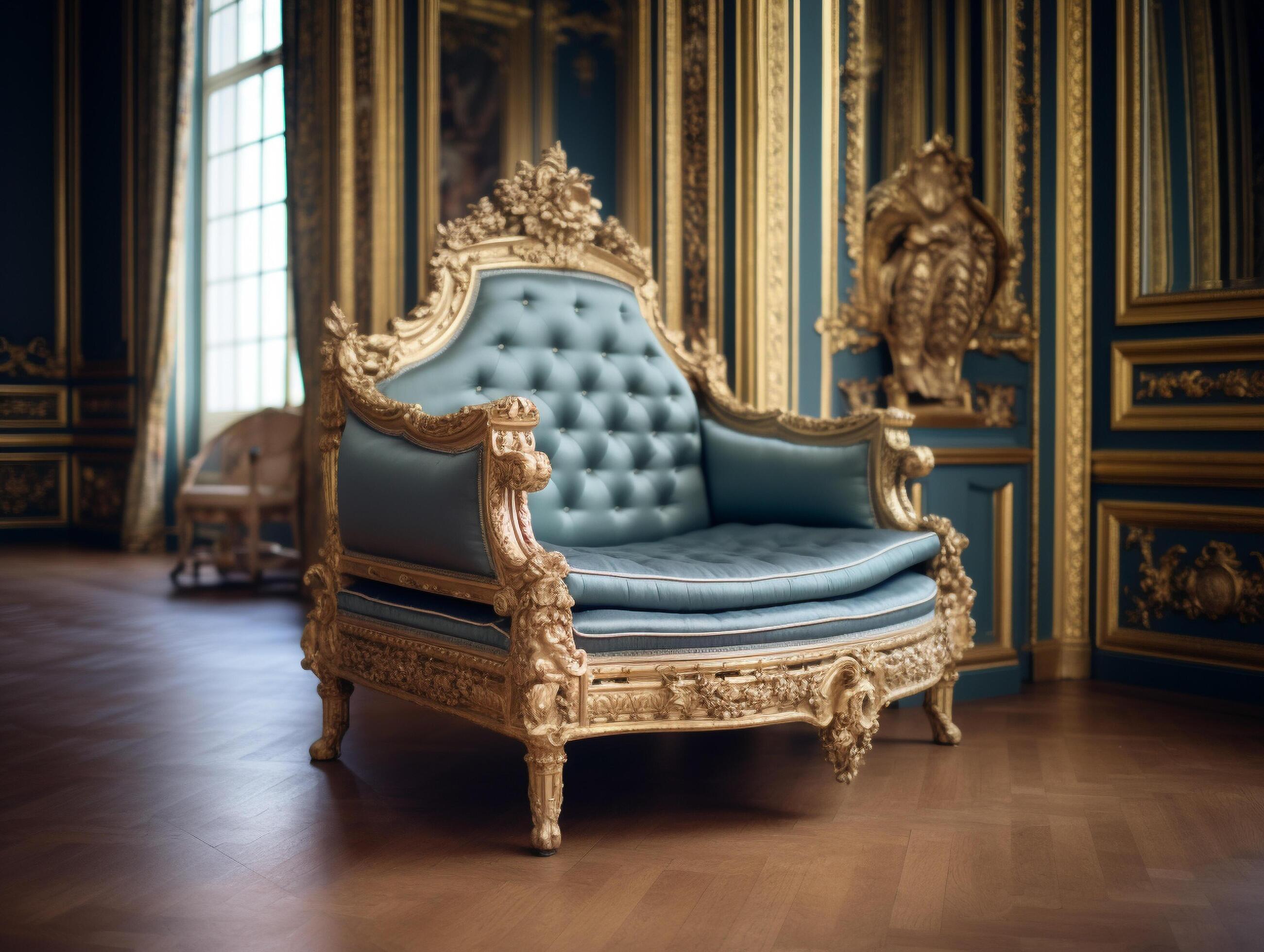 French furniture with classical ornaments Stock Free