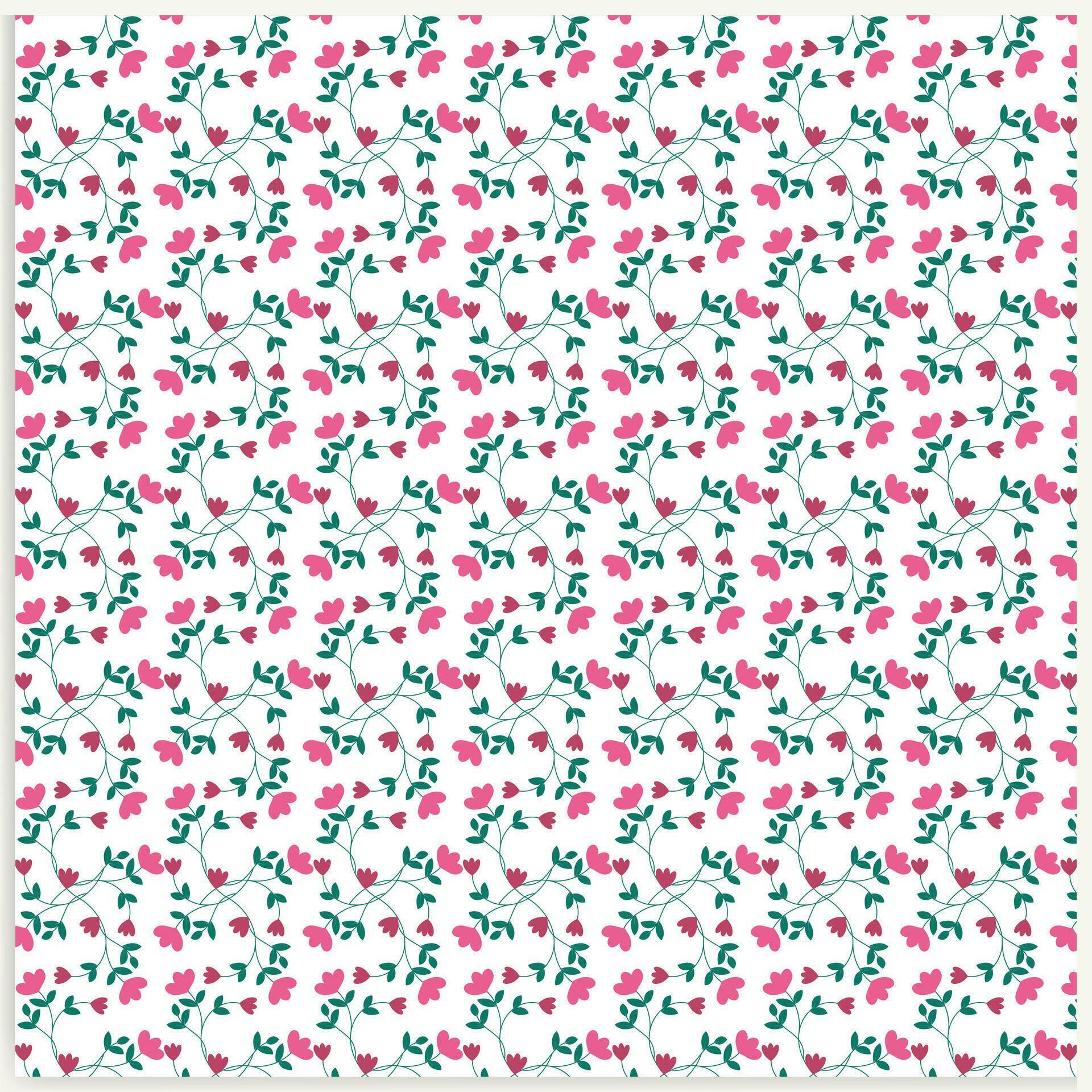 vector seamless floral ditsy colorful flower background Stock Free