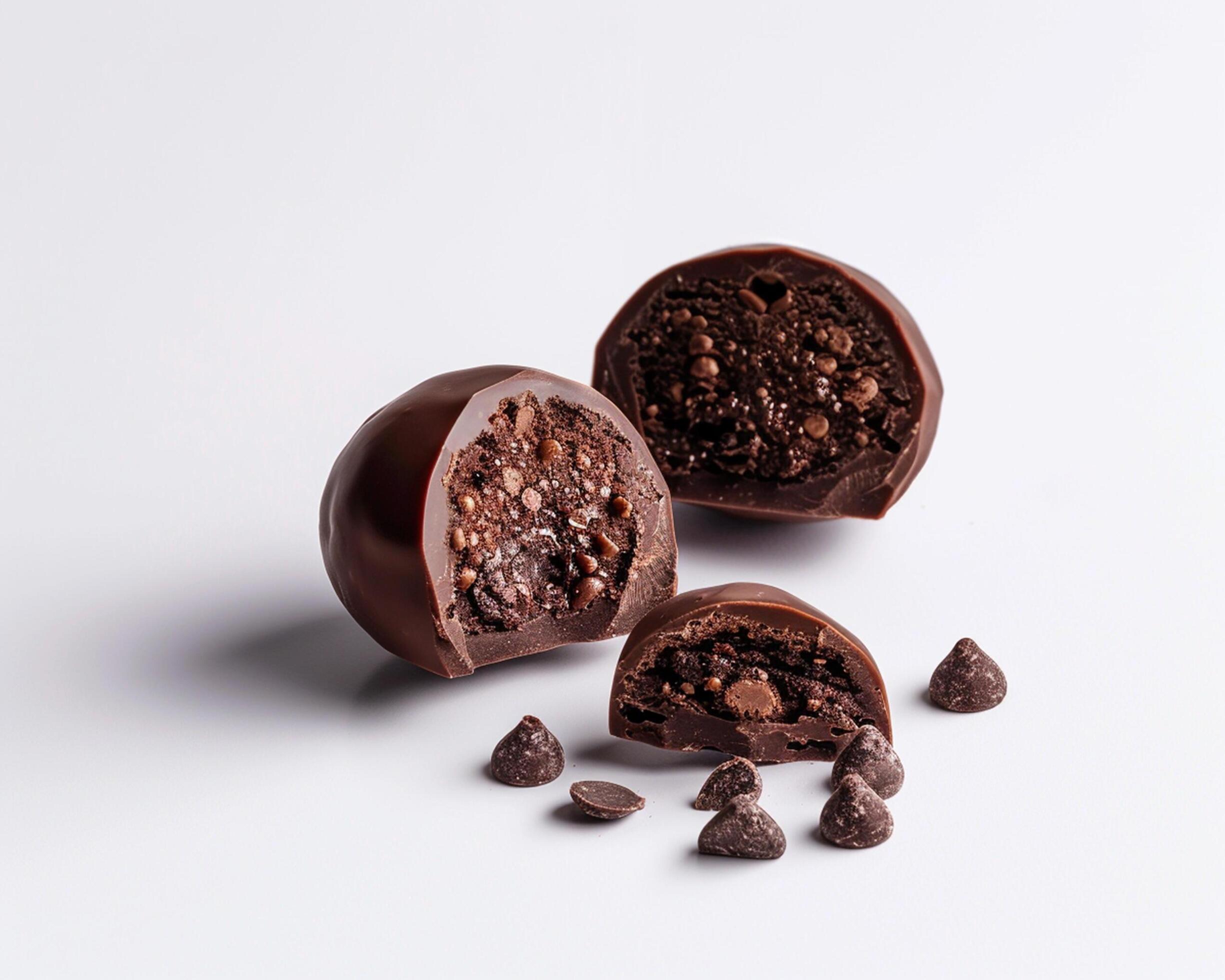 Chocolate covered with chocolate chips Stock Free