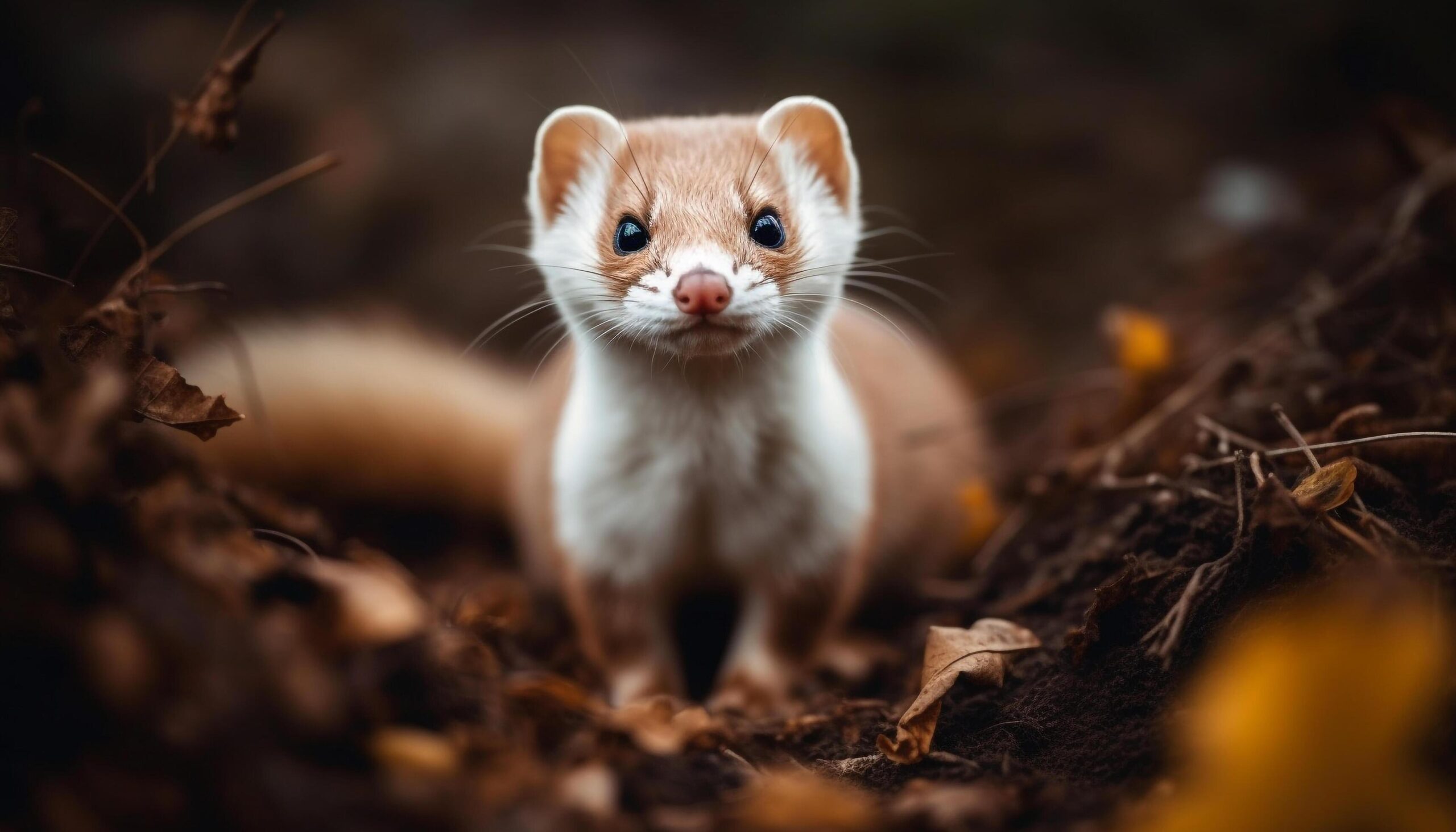 Cute kitten playing in the grass, staring with curiosity generated by AI Free Photo