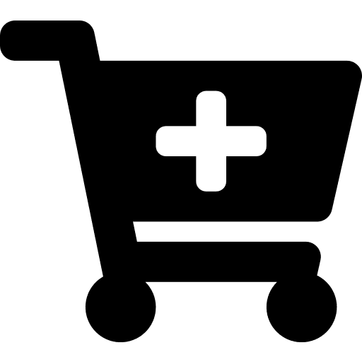 Cart, plus, shopping icon