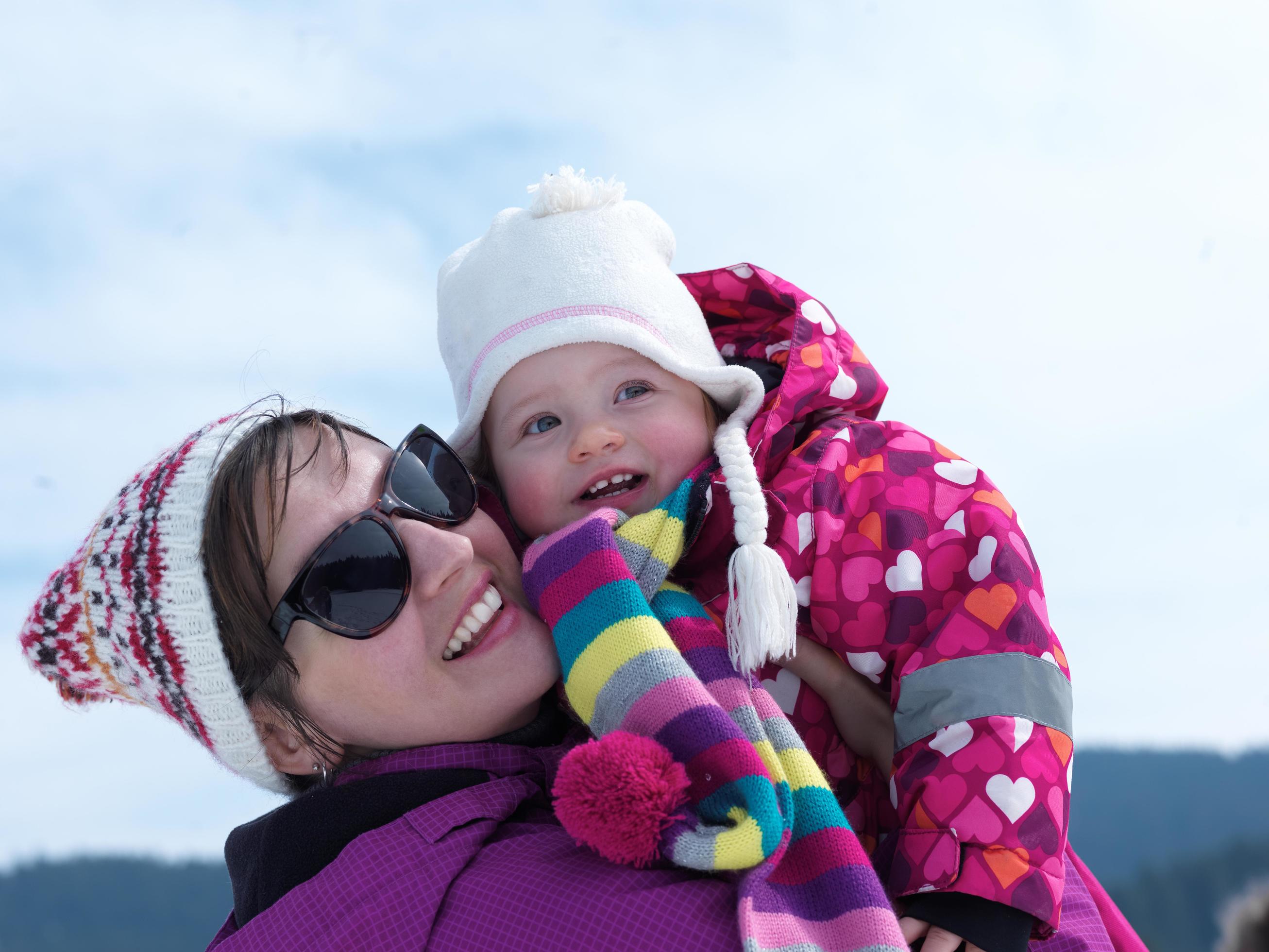 Winter family portrait Stock Free