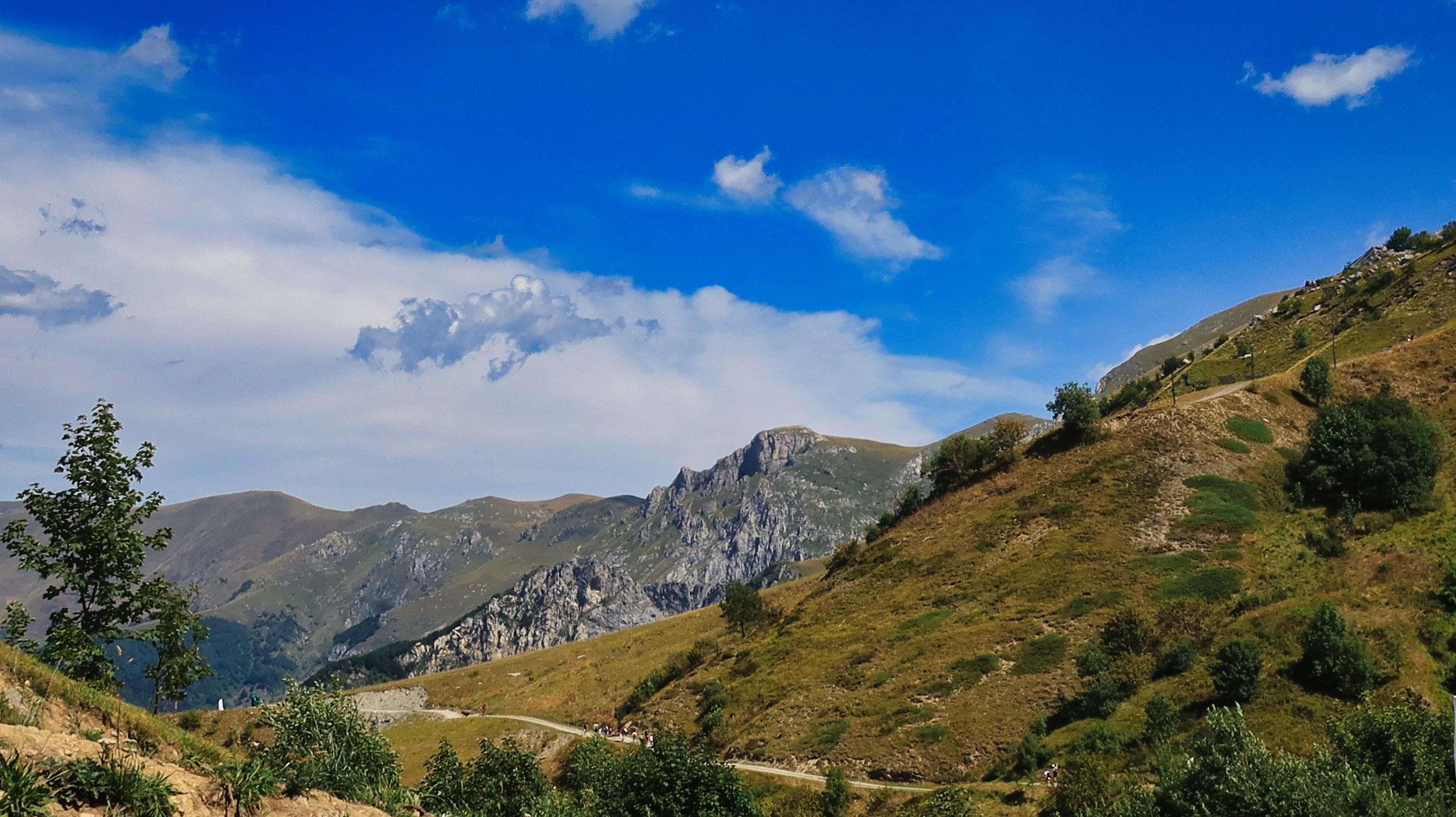 
									beautiful views of the mountains of Limone Piemonte, in the Piedmontese maritime alps, during a trekking in August of the summer of 2022 Stock Free