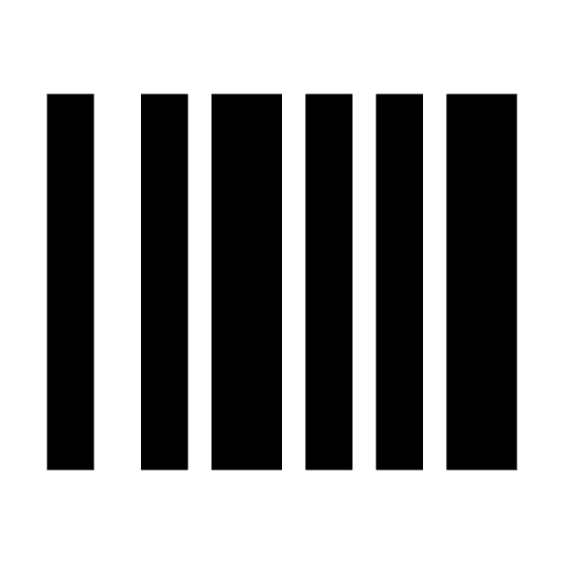 Barcode, fill icon