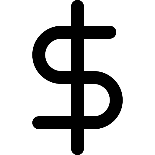 Dollar, sign icon