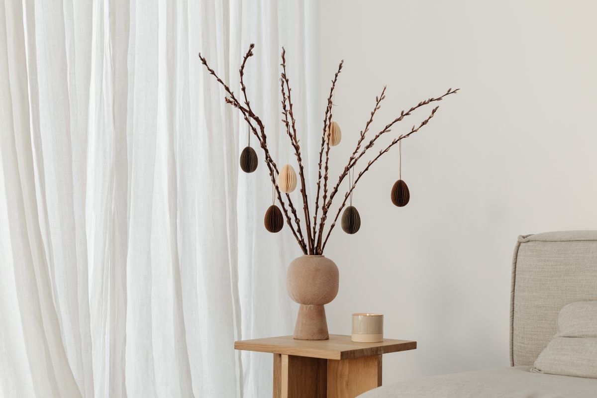 Contemporary and minimalist Easter decorations at home – Free Aesthetic Photos Stock Free