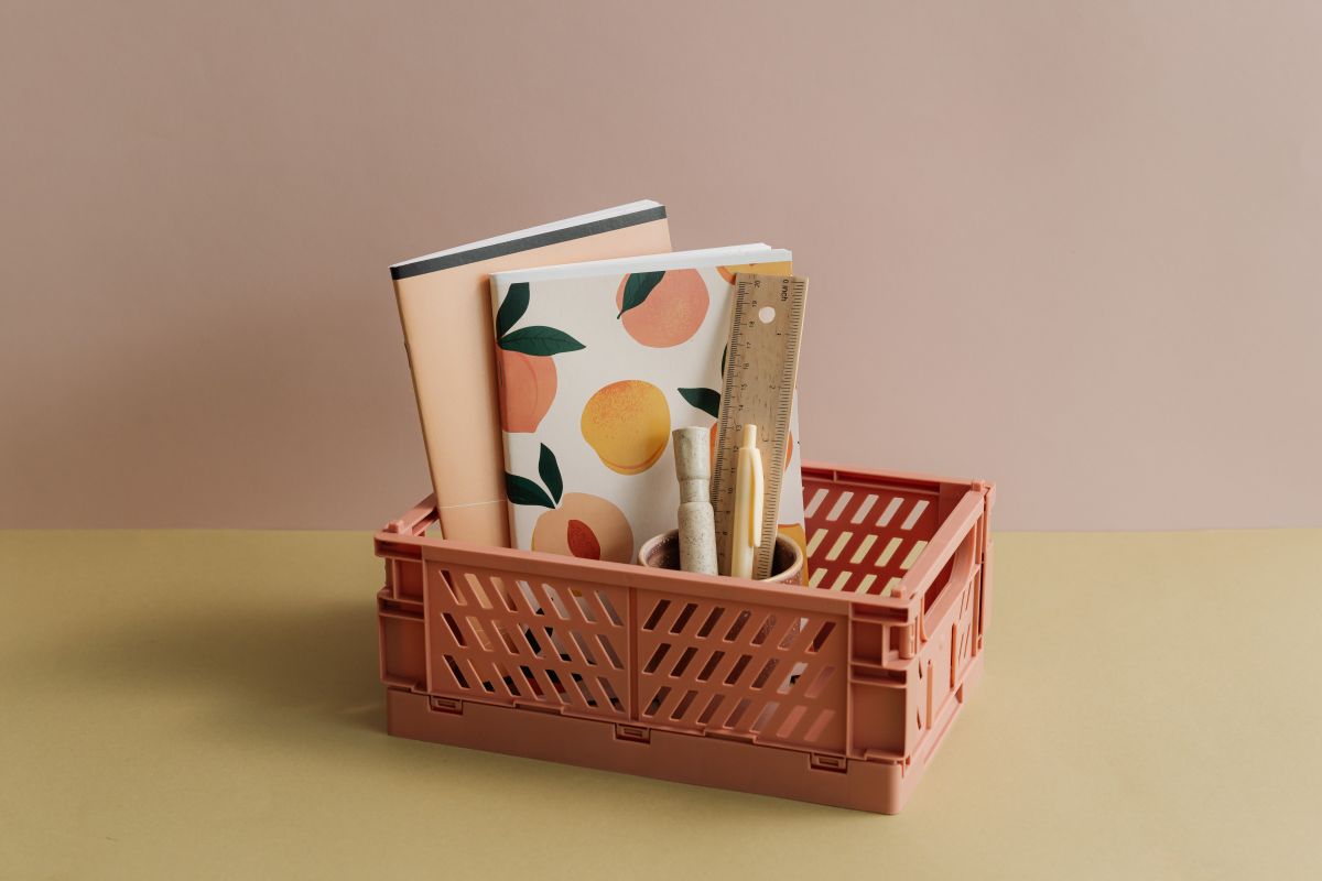 
									Pastel and Minimalist Stationery Aesthetic Collection: Modern Desk Accessories and School Supplies Stock Free