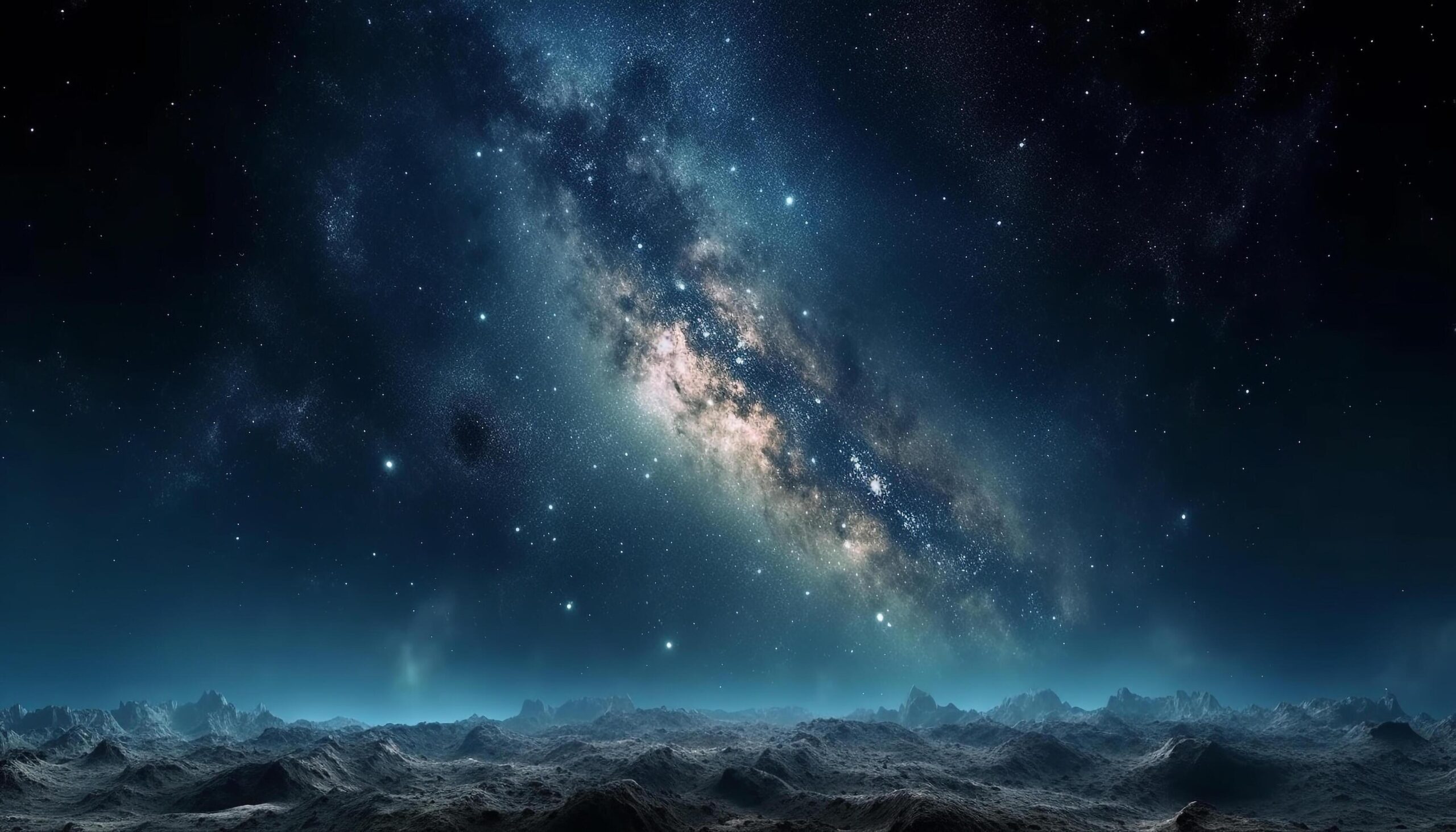 
									Milky Way galaxy, a starry night, astronomy exploration of space generated by AI Free Photo