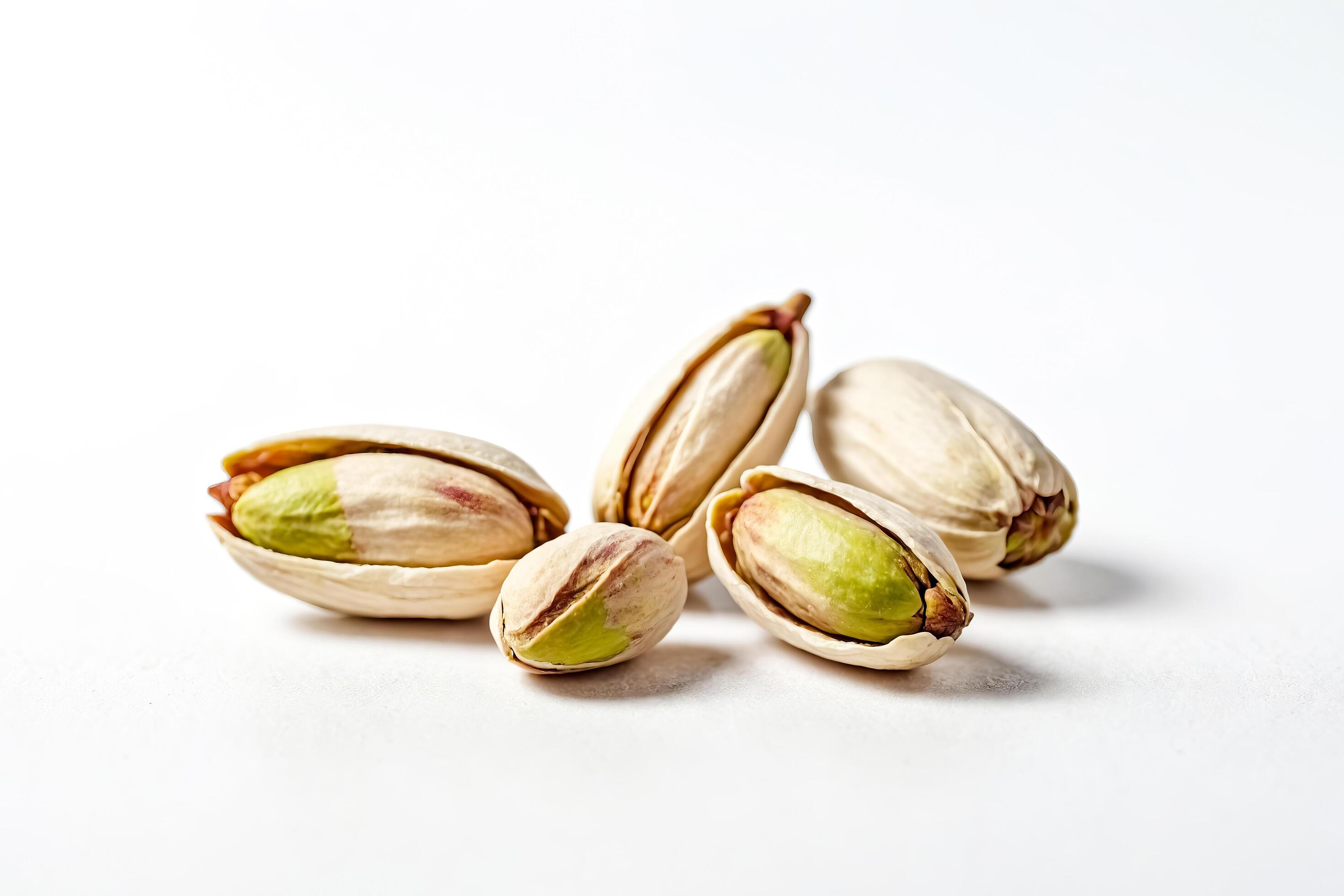 Pistachios Close Up On White Background Stock Free