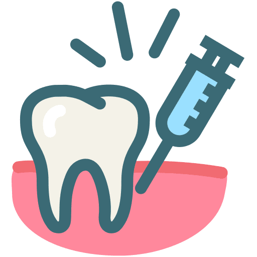 Anesthetic, dental anesthesia, dentist icon