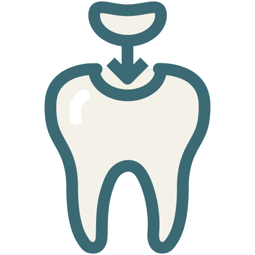 Decayed tooth, dental, dentist icon