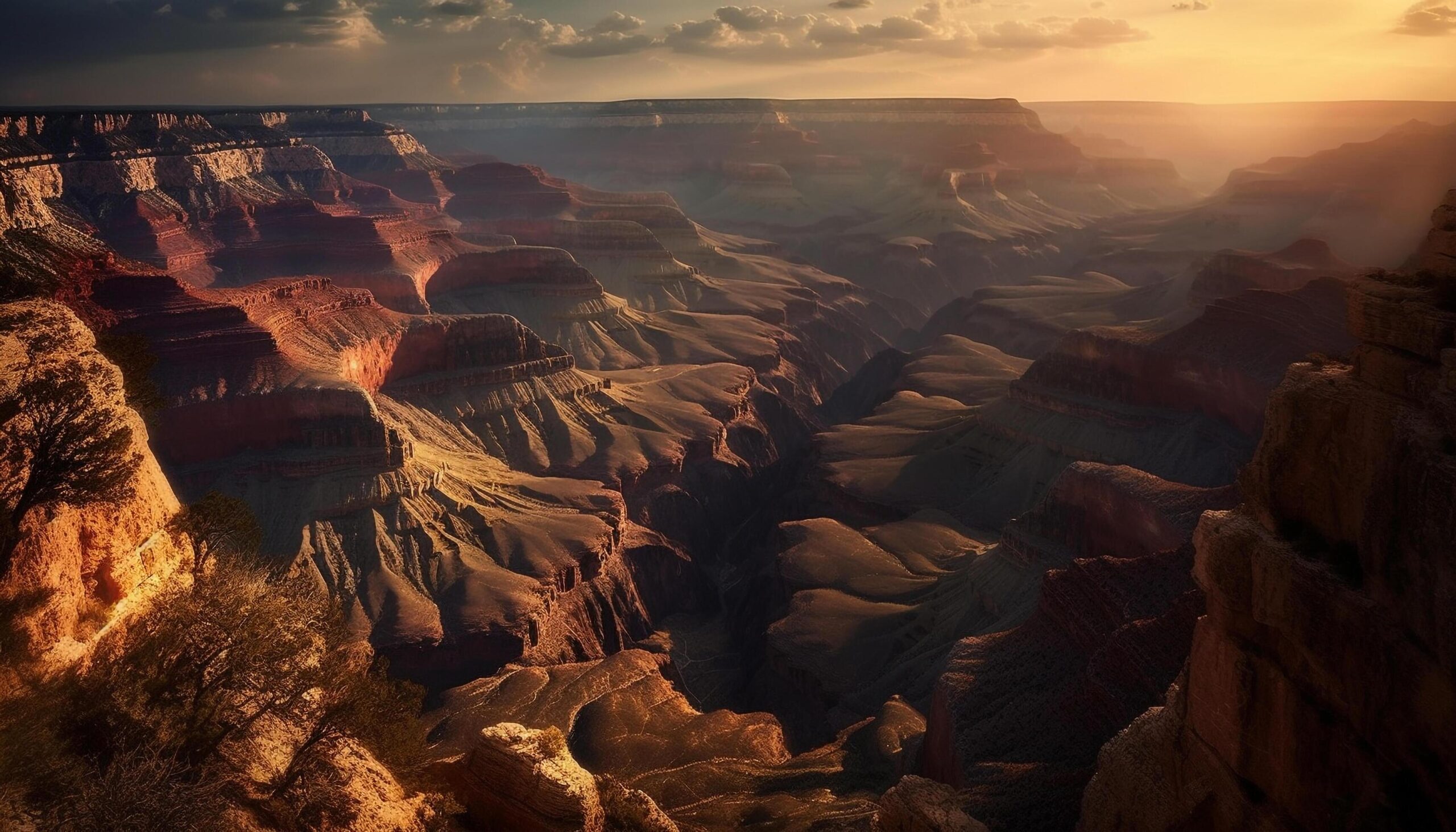 Majestic sandstone cliff eroded by time, a natural beauty adventure generated by AI Free Photo